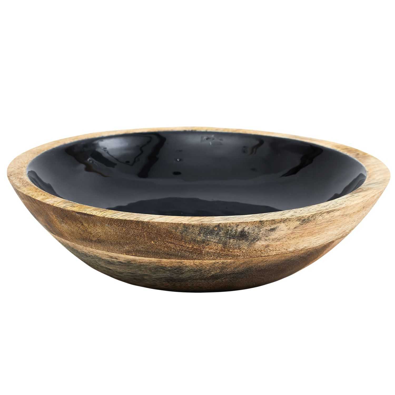 Black Forest Houten soepkom D24cm Zwart