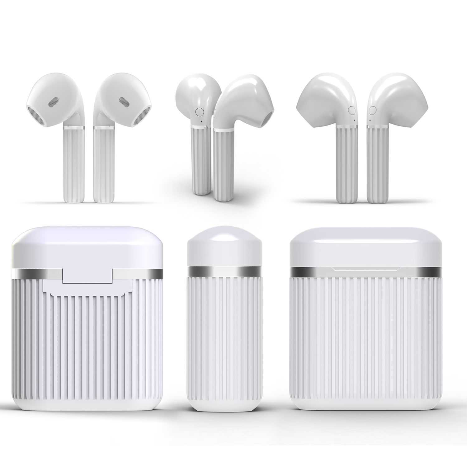 Bluetooth oordopjes draadloos oplaadbaar Wit 