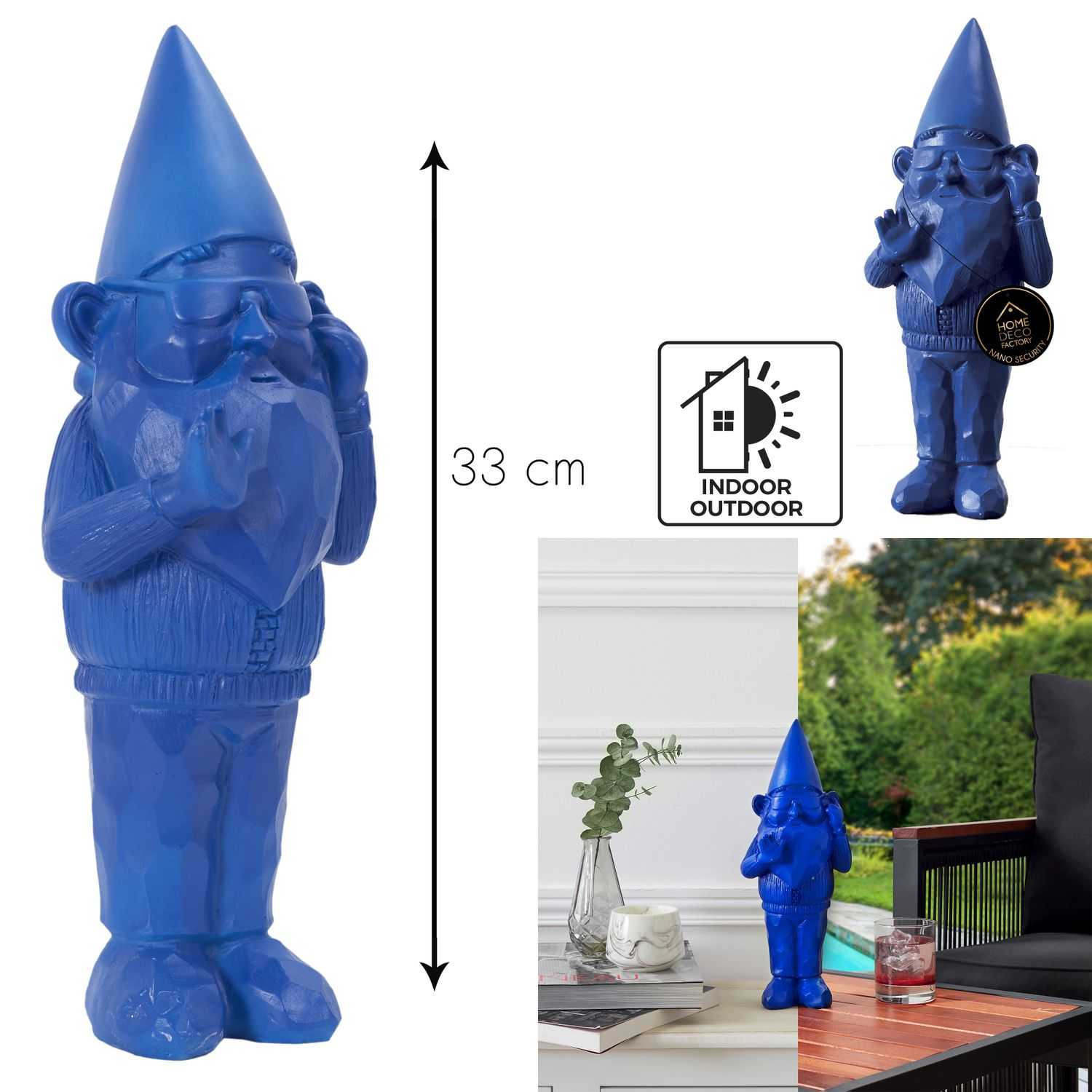 Tuinkabouter Blue H33cm