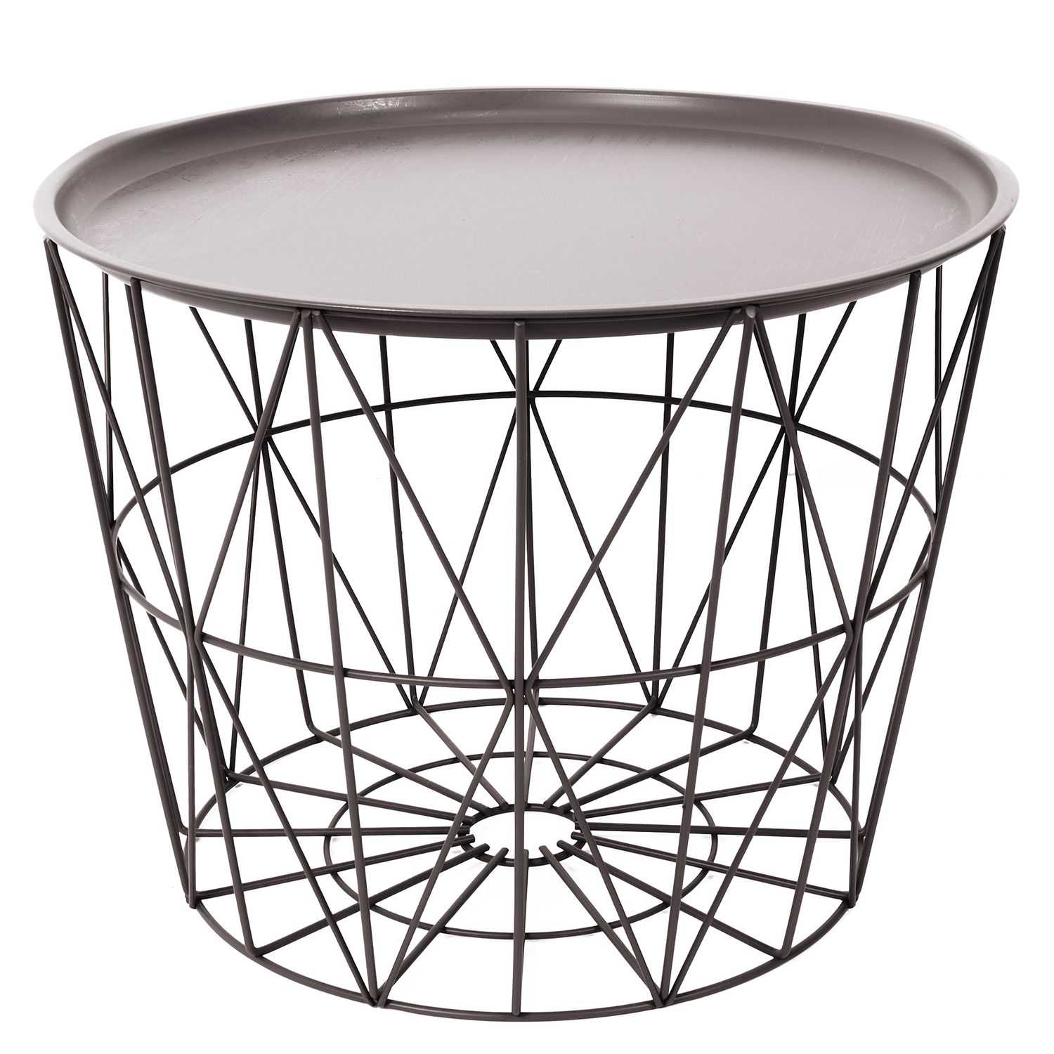 Metalen opbergmand D50cm Taupe