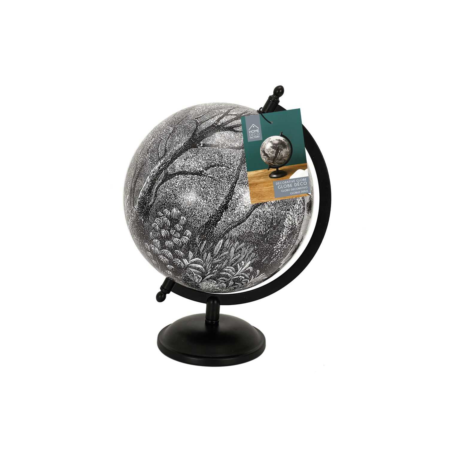 Black Forest Deco globe D21.4cm Zwarte Woud