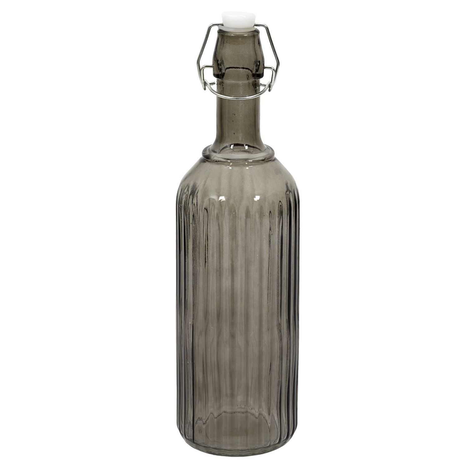 Glazen fles met sluiting 1 liter