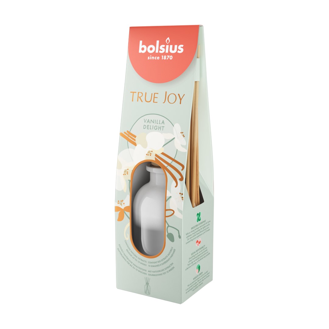 True Joy geurverspreider 80ml Vanilla Delight True Joy geurverspreider 80ml Vanilla Delight
