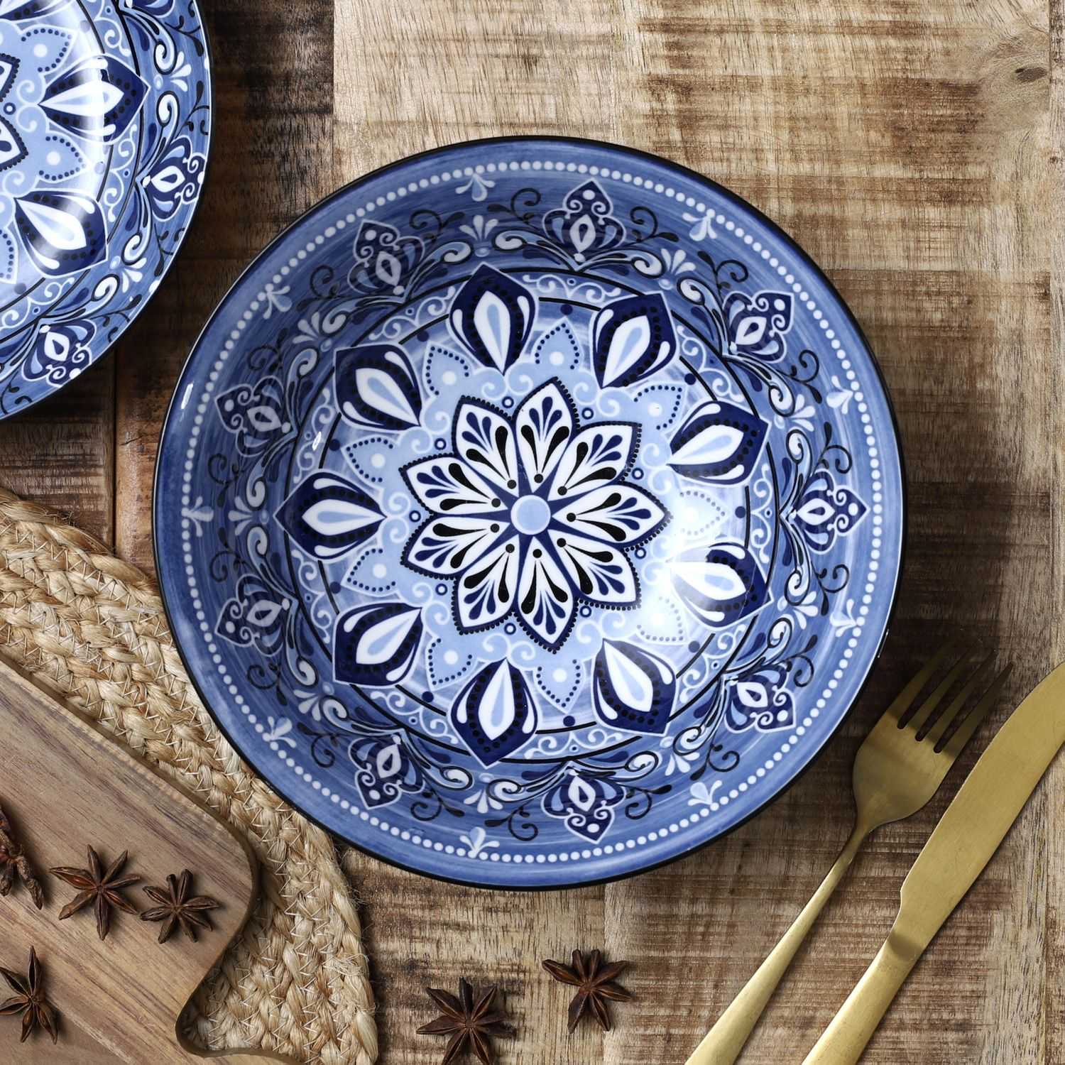 Slakom Jaipur D21cm, Blauw