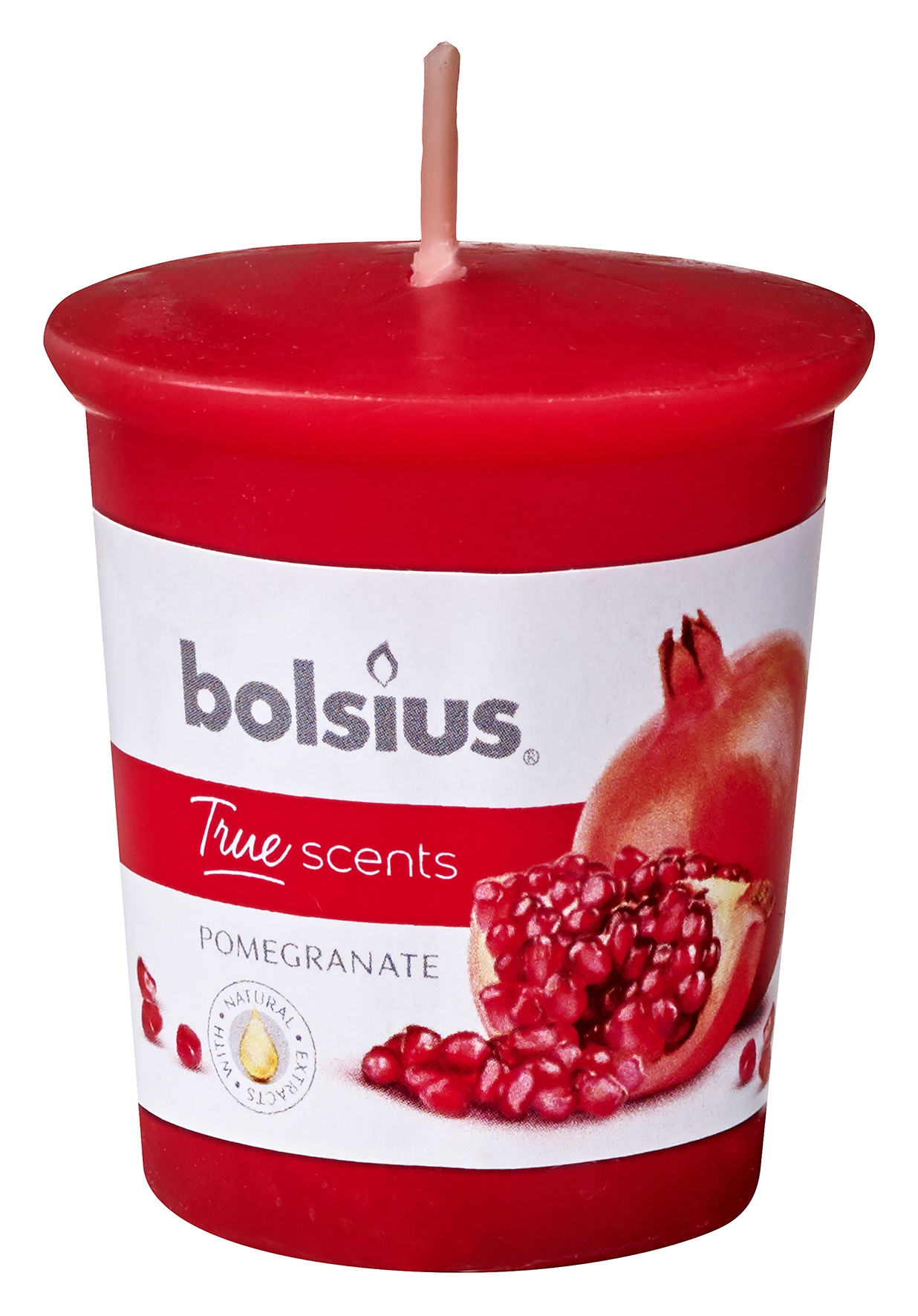 True Scents votive rond 53/45 doos 24 stuks Pomegranate