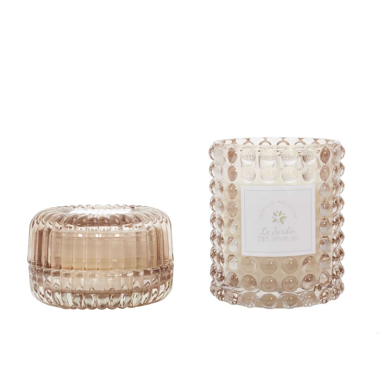 Garden geurkaarsen in luxe glas, set 2 stuks