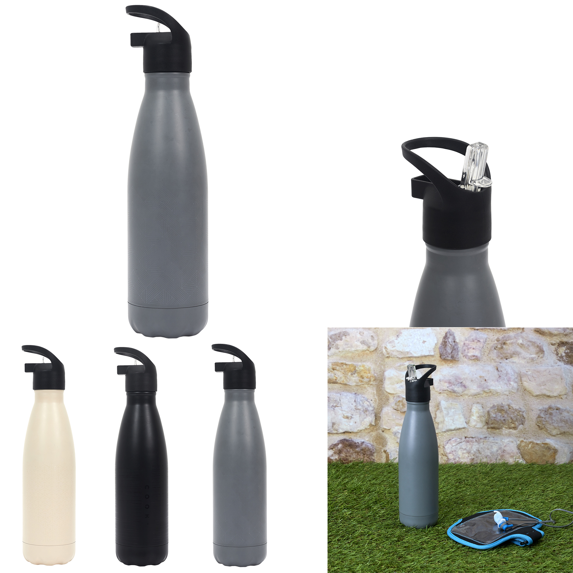 Isoleerfles 500mm met drinktuit Isoleerfles 500ml met drinktuit