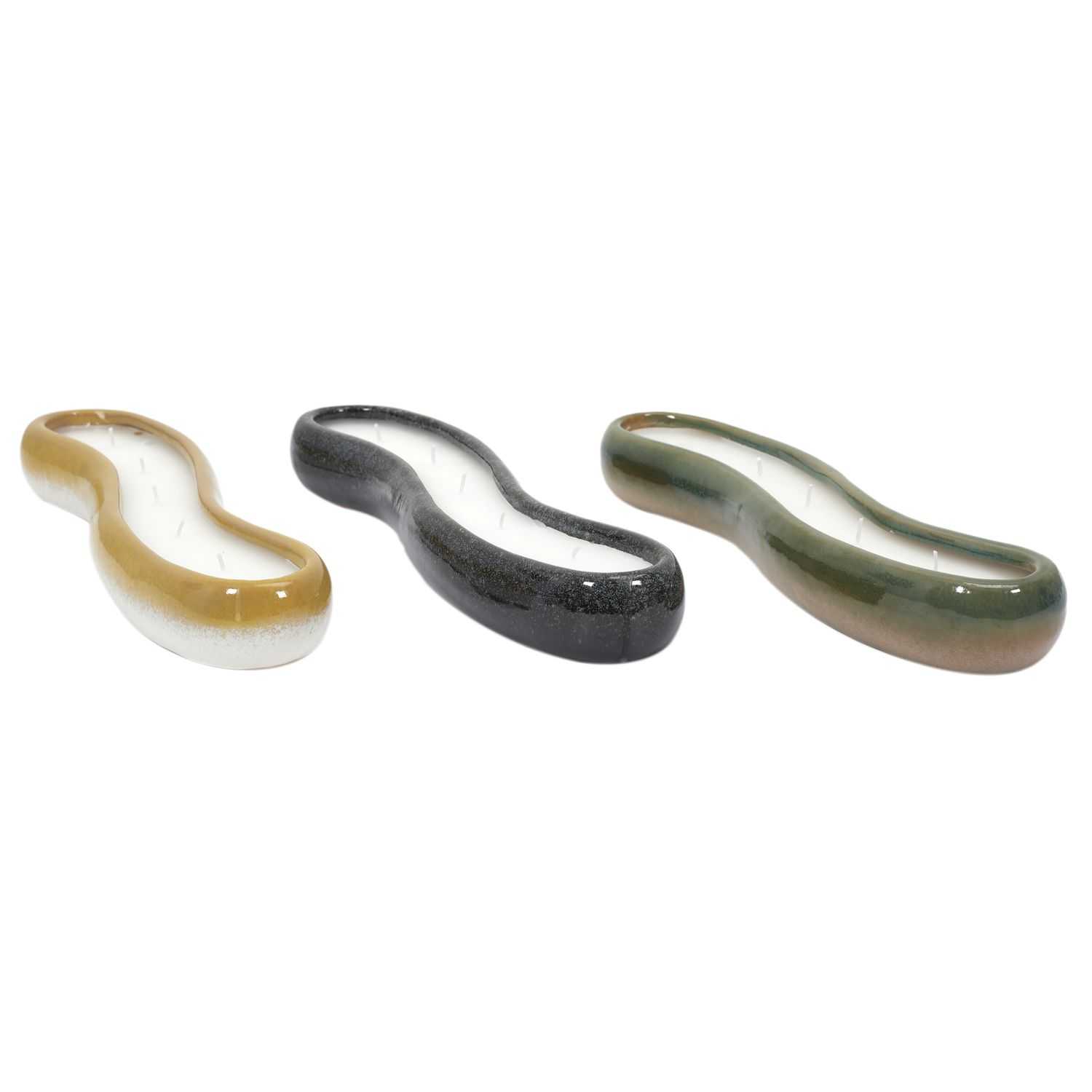 Black Forest Geurkaars in keramische pot L30cm
