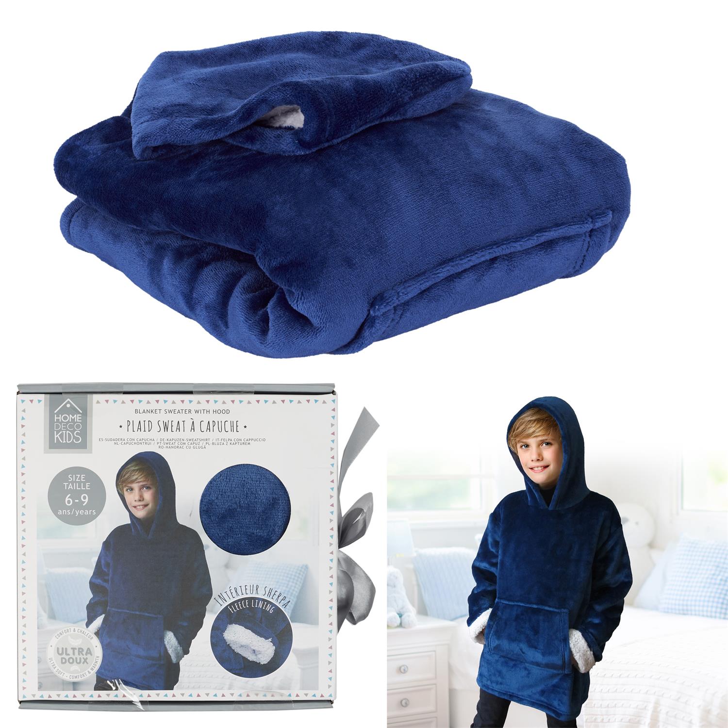 BLAUWE HOODIE VOOR KINDEREN A1/M8 BLAUWE HOODIE VOOR KINDEREN A1/M8