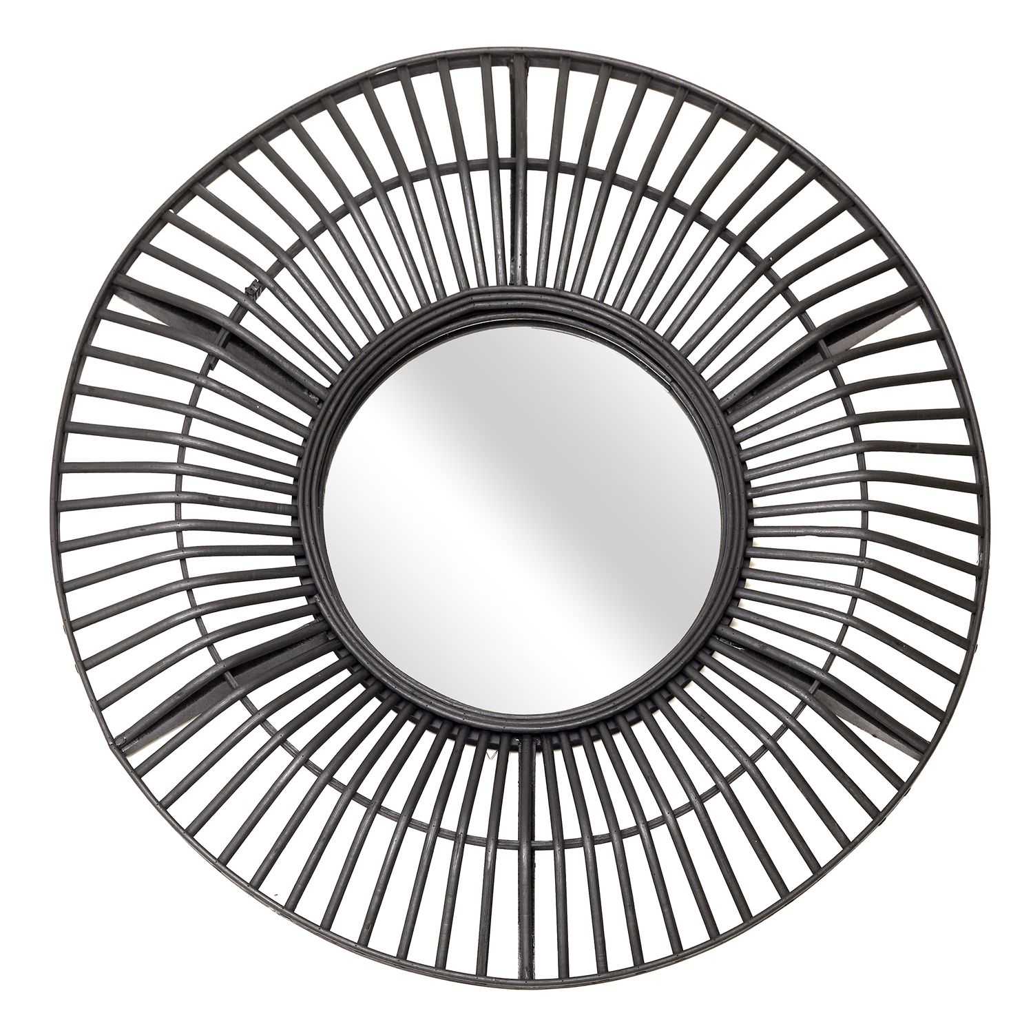 Ronde spiegel D70cm Zwart