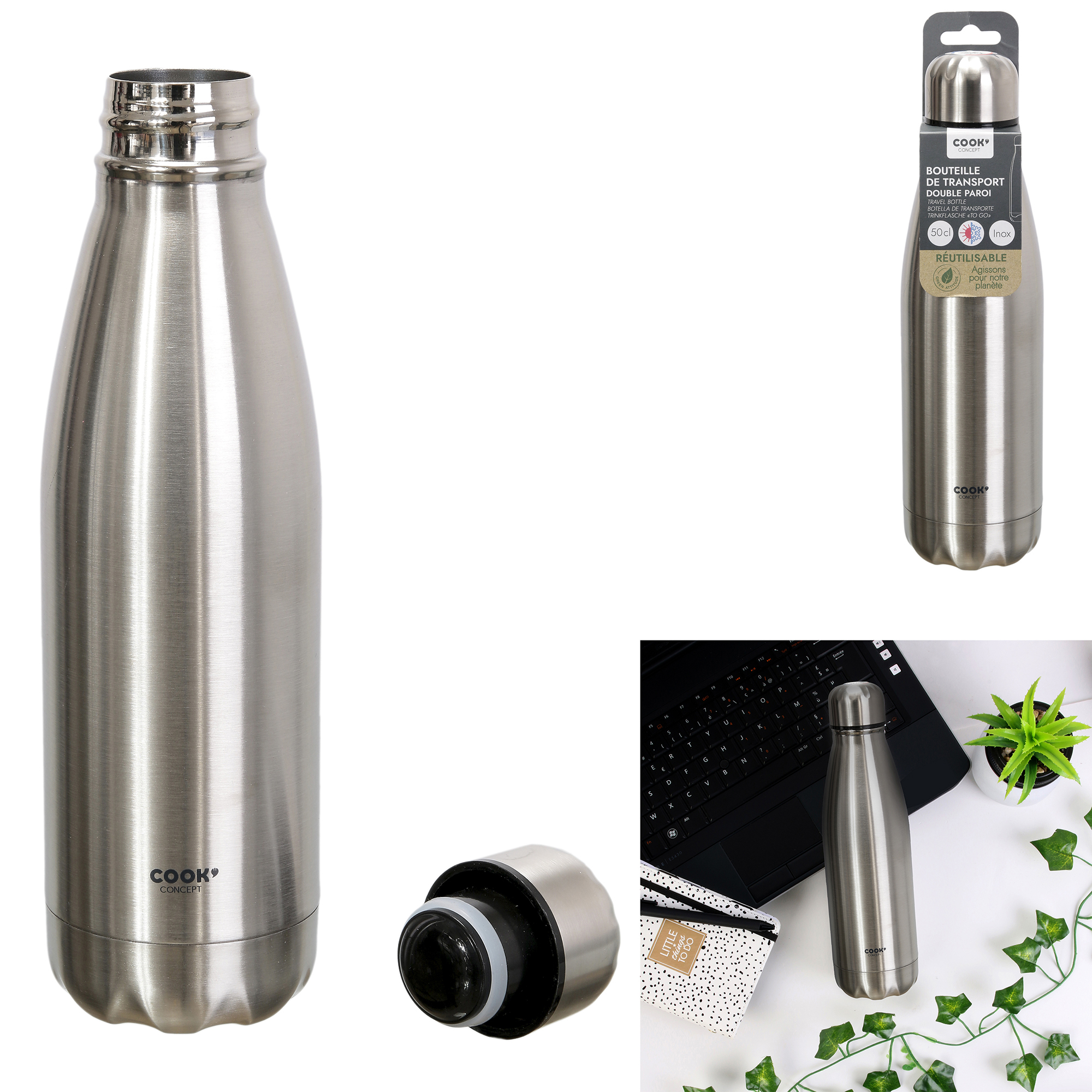 Roestvrijstalen isoleerfles 500 ml Roestvrijstalen isoleerfles 500 ml