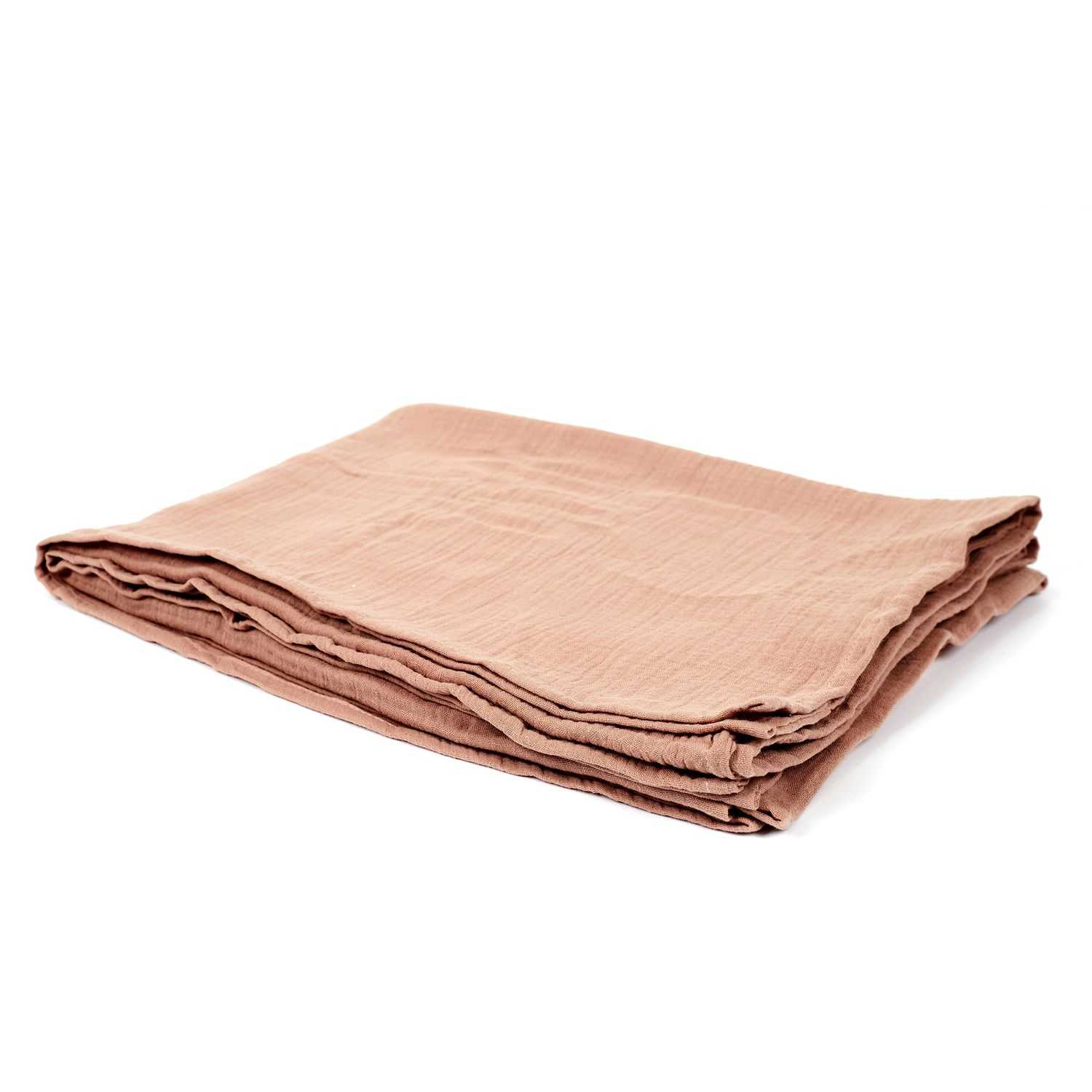 Nude Palette Lychee katoenen plaid 120x150cm Roze