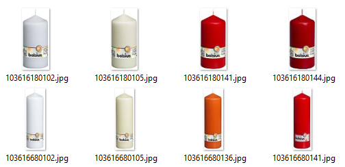 Stompkaarsen  partij 59 stuks