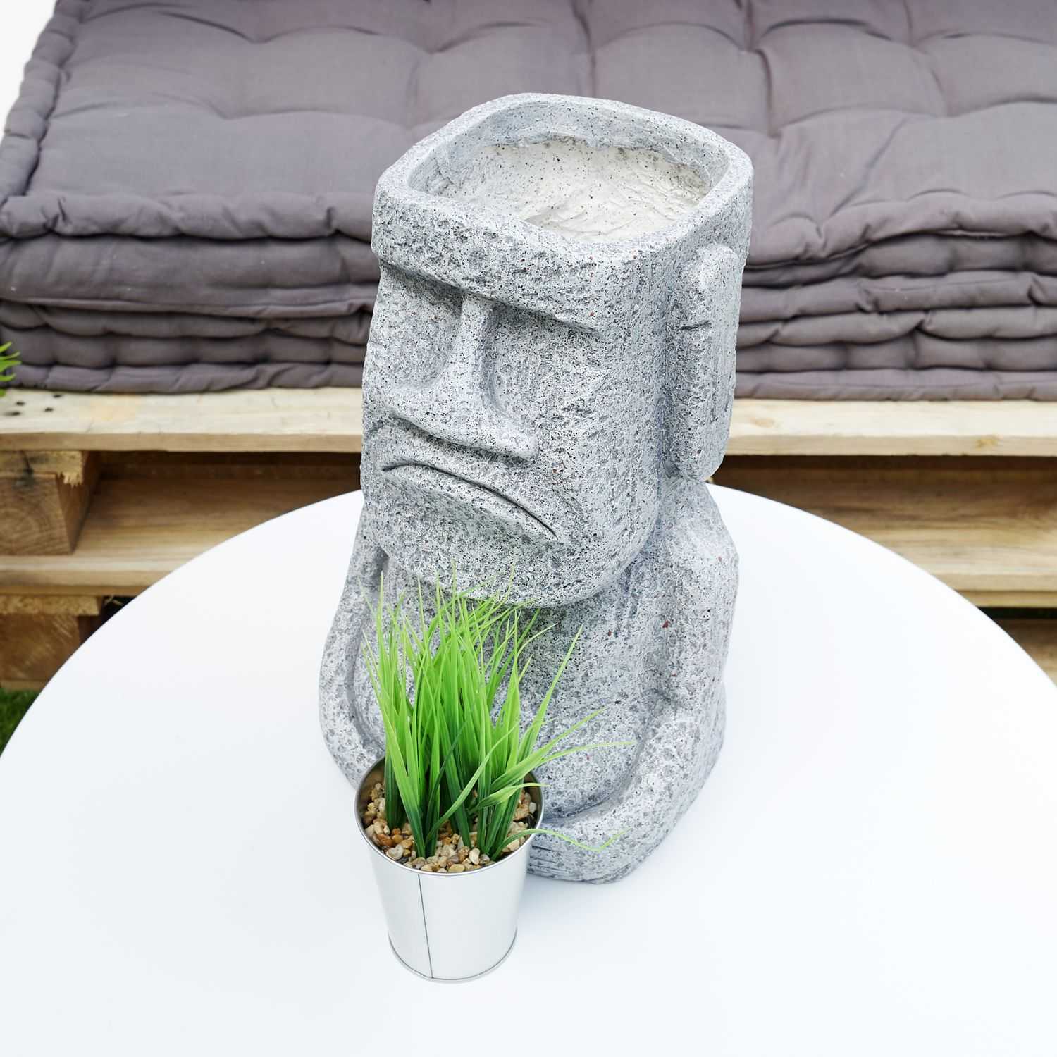Azteeks beeld met plateau H46cm
