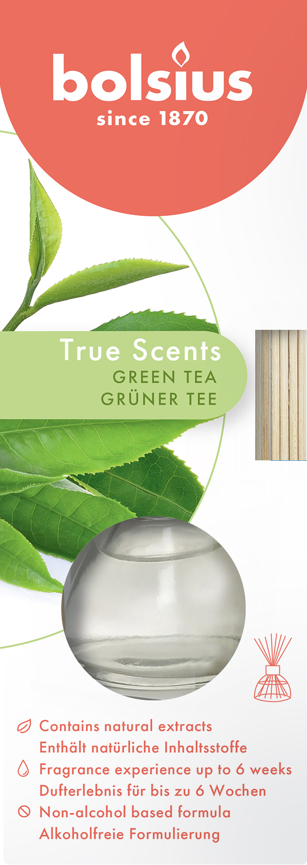 True Scents geurverspreider 45ml Green Tea