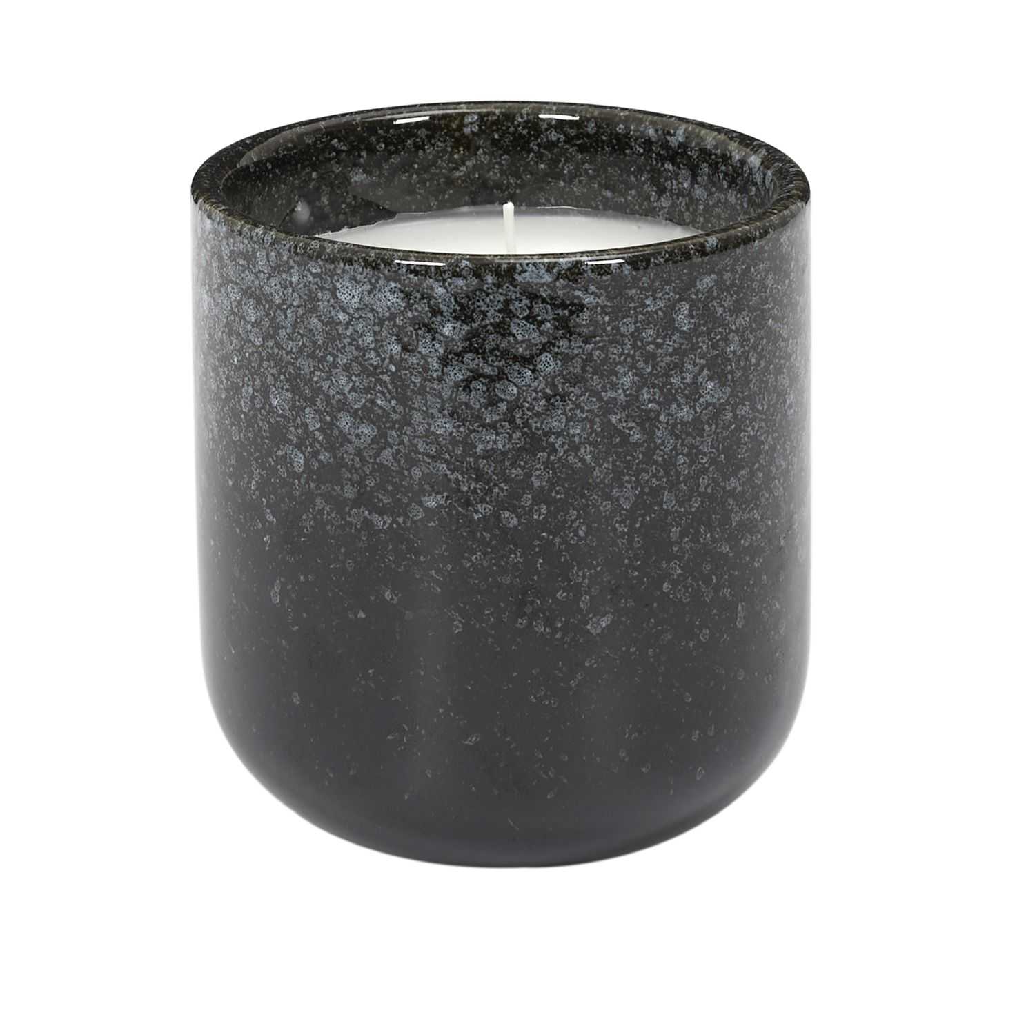 Black Forest Geurkaars in keramische pot H9cm