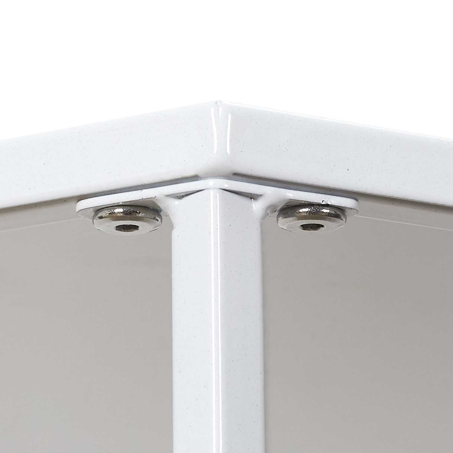 Metalen bijzettafels hoog set 3 stuks Wit