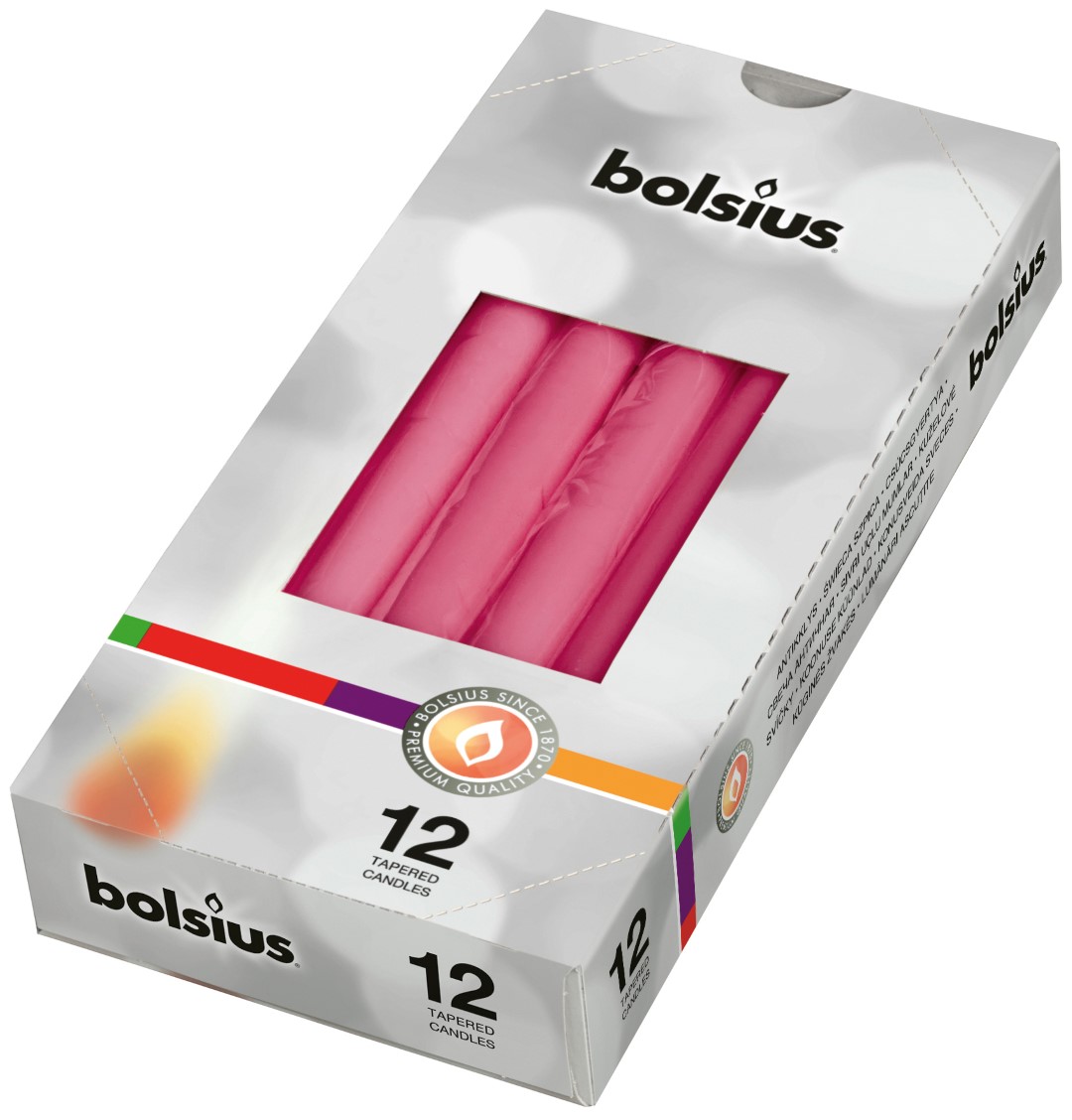 Gotische kaarsen doos 245/24 doos 12 Fuchsia Gotische kaarsen doos 245/24 doos 12 Fuchsia