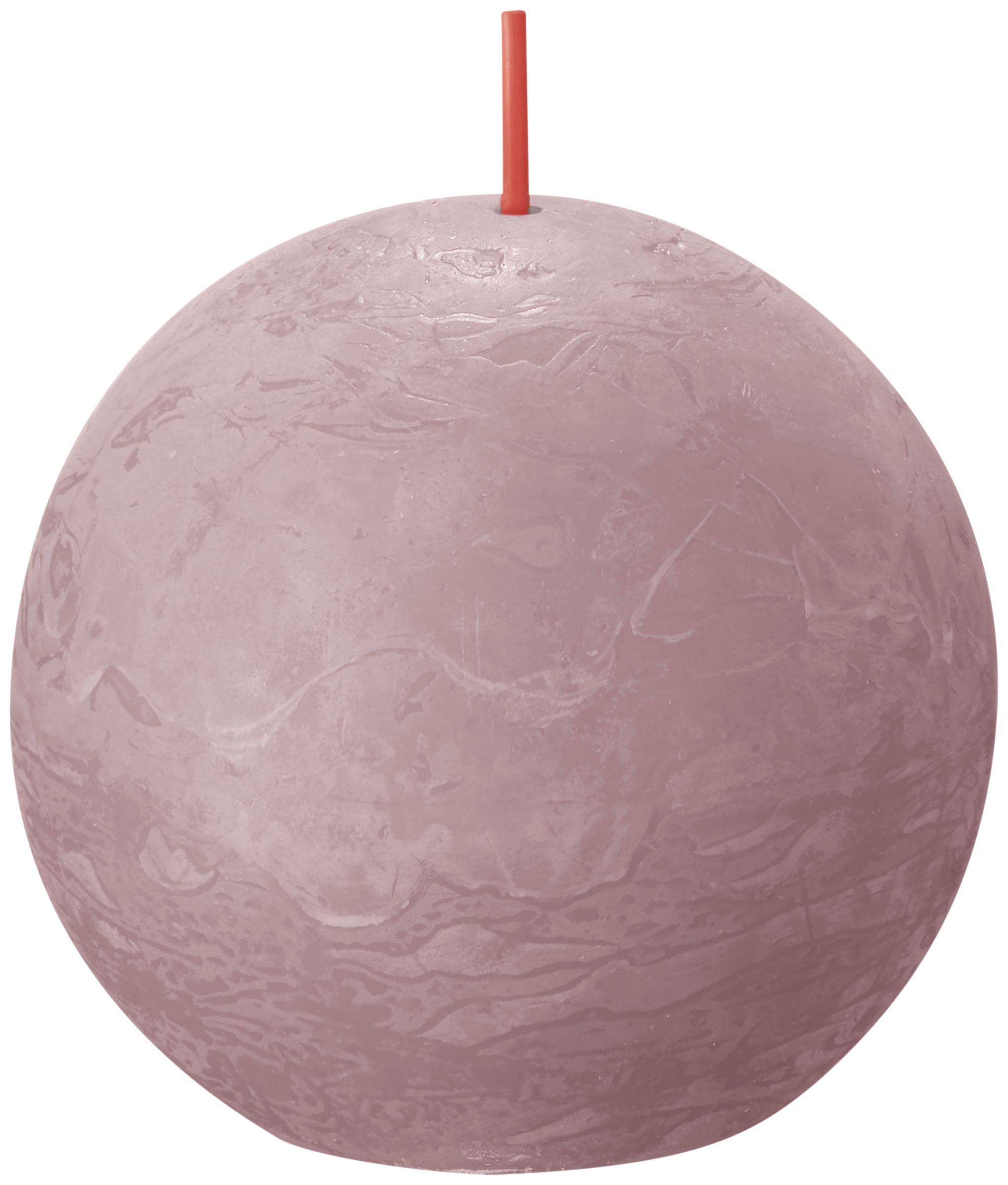 Rustieke bolkaars Ø76mm Ash Rose Rustieke bolkaars Ø76mm Ash Rose