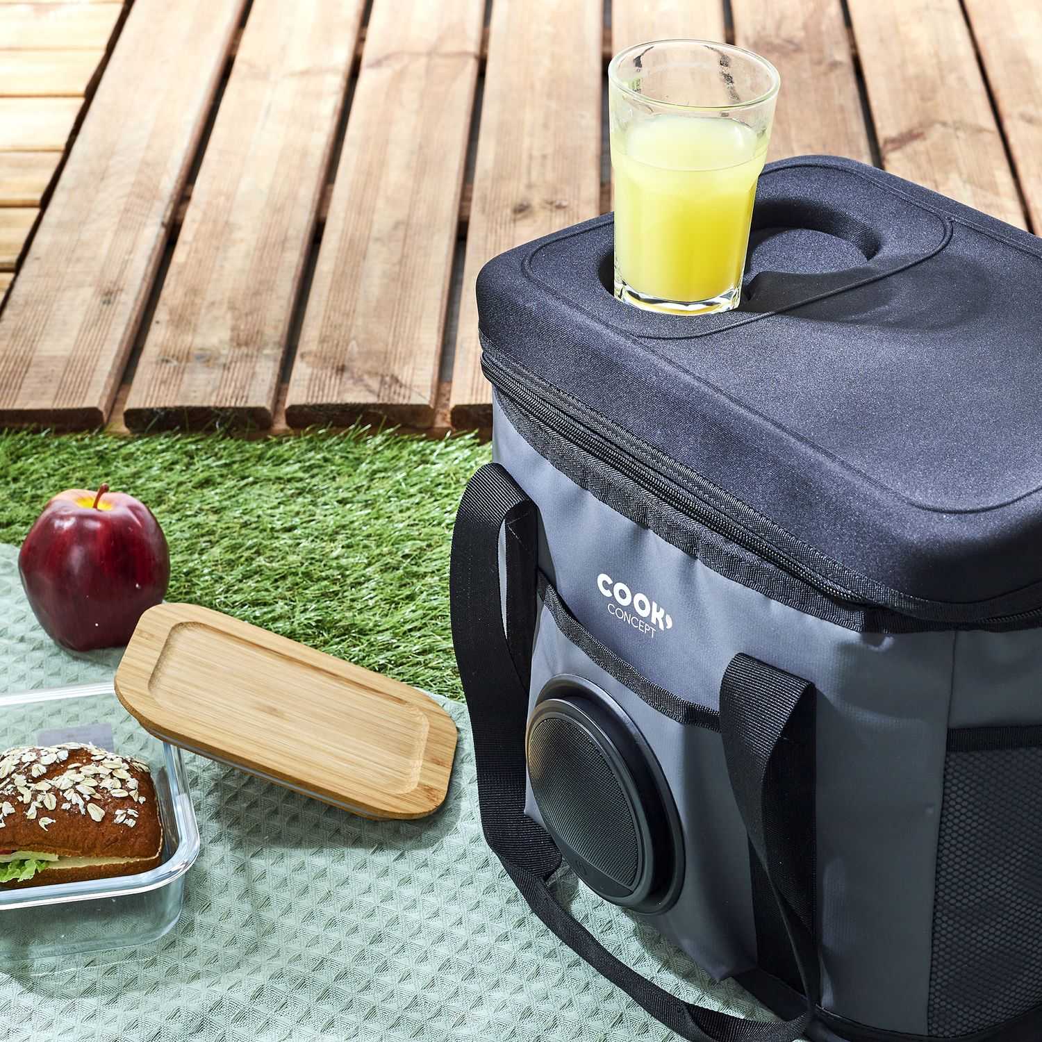 Koeltas met speaker