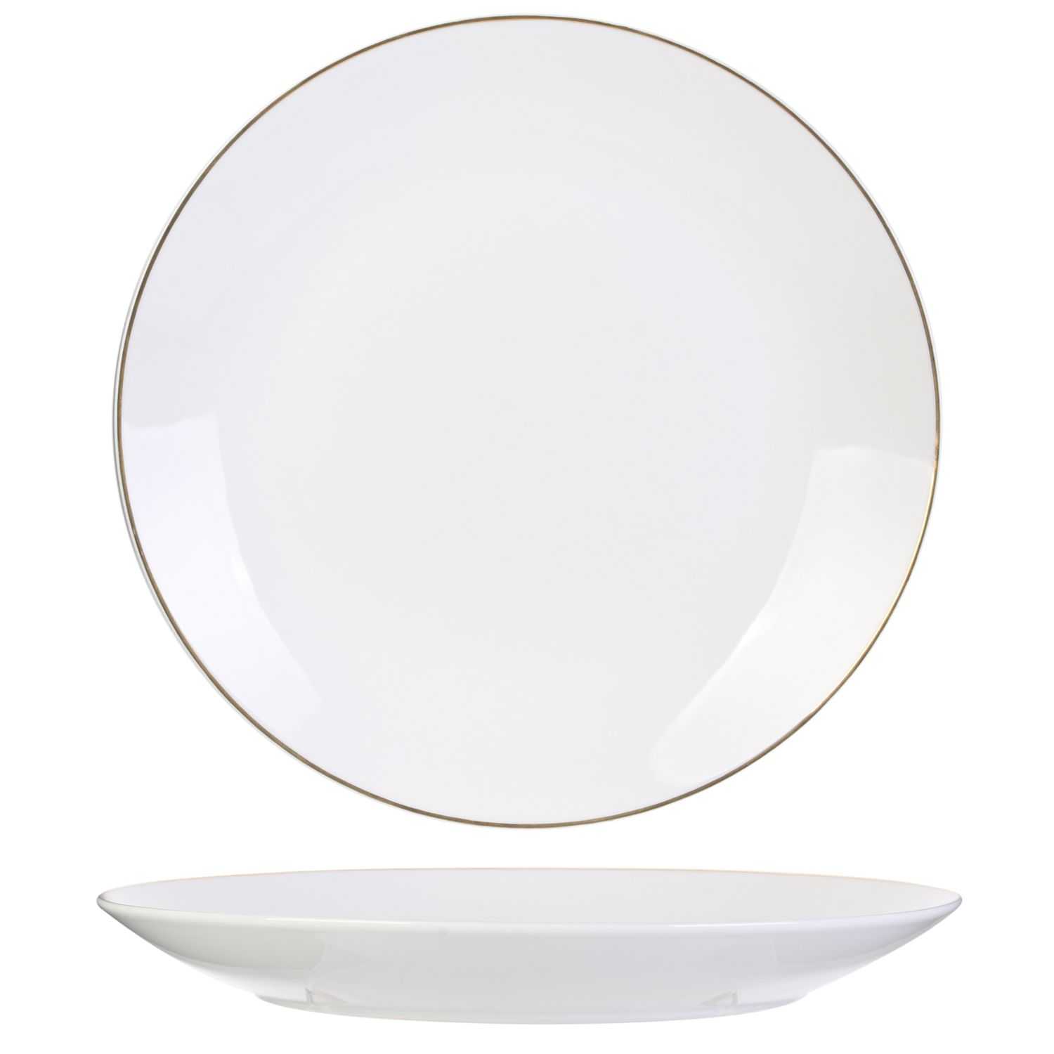 Bord 26 cm gouden rand