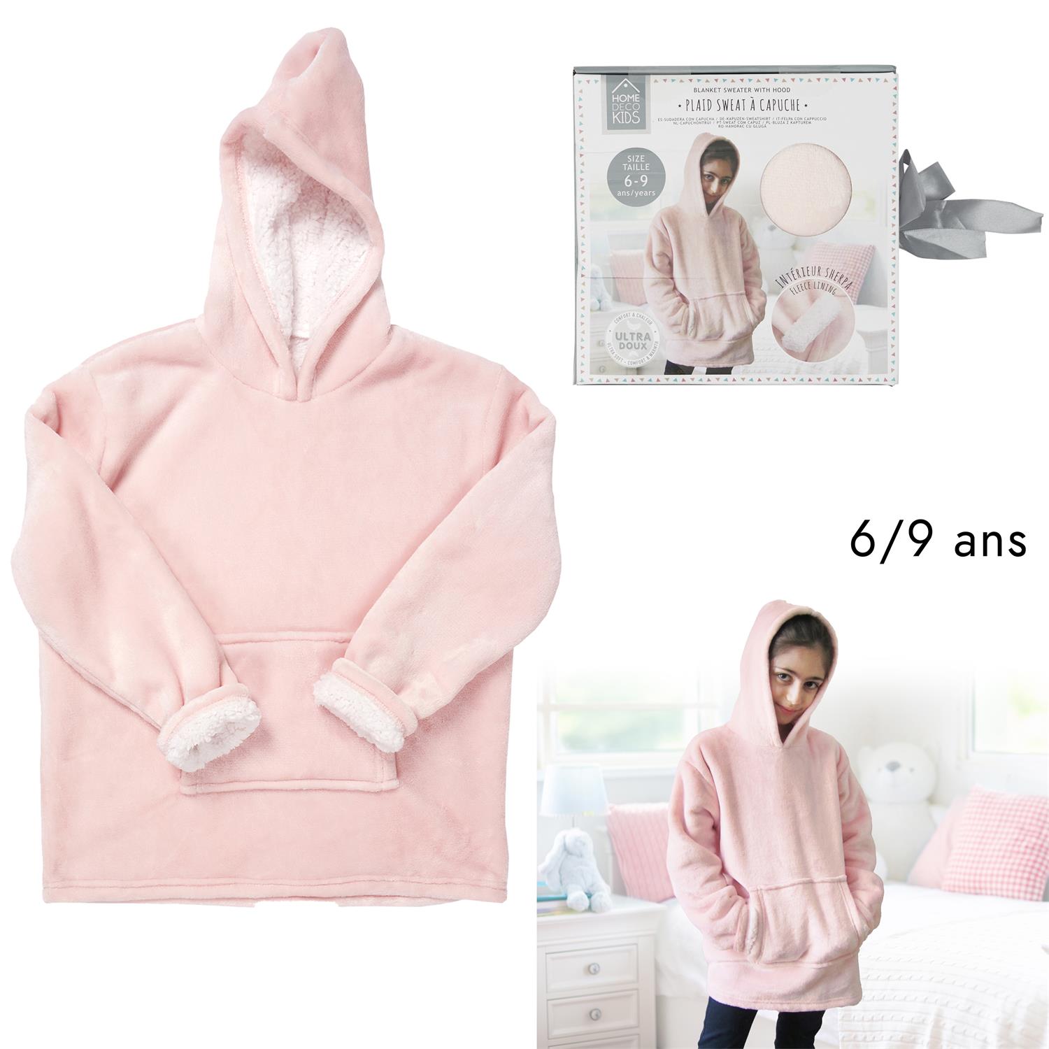 ROZE HOODIE VOOR KINDEREN 