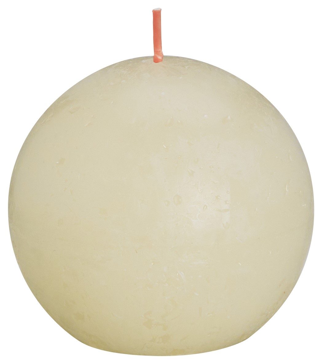Rustieke bolkaars Ø76 Soft Pearl Rustieke bolkaars Ø76 Soft Pearl