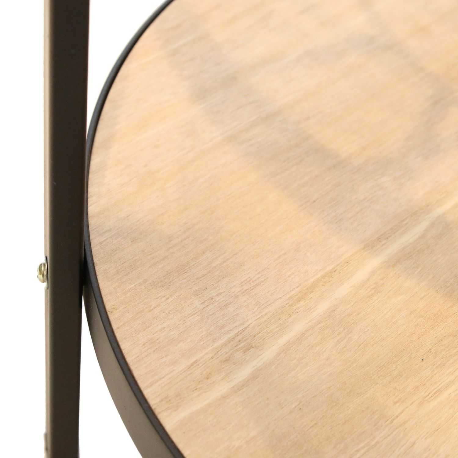 Bijzettafel met glazen blad met klok