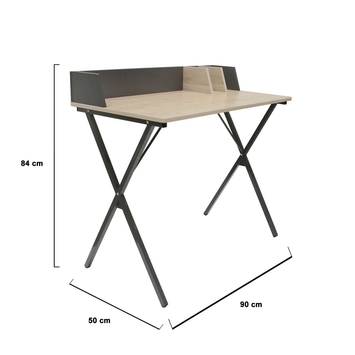 Bureau Brice 90x84x50cm Grijs