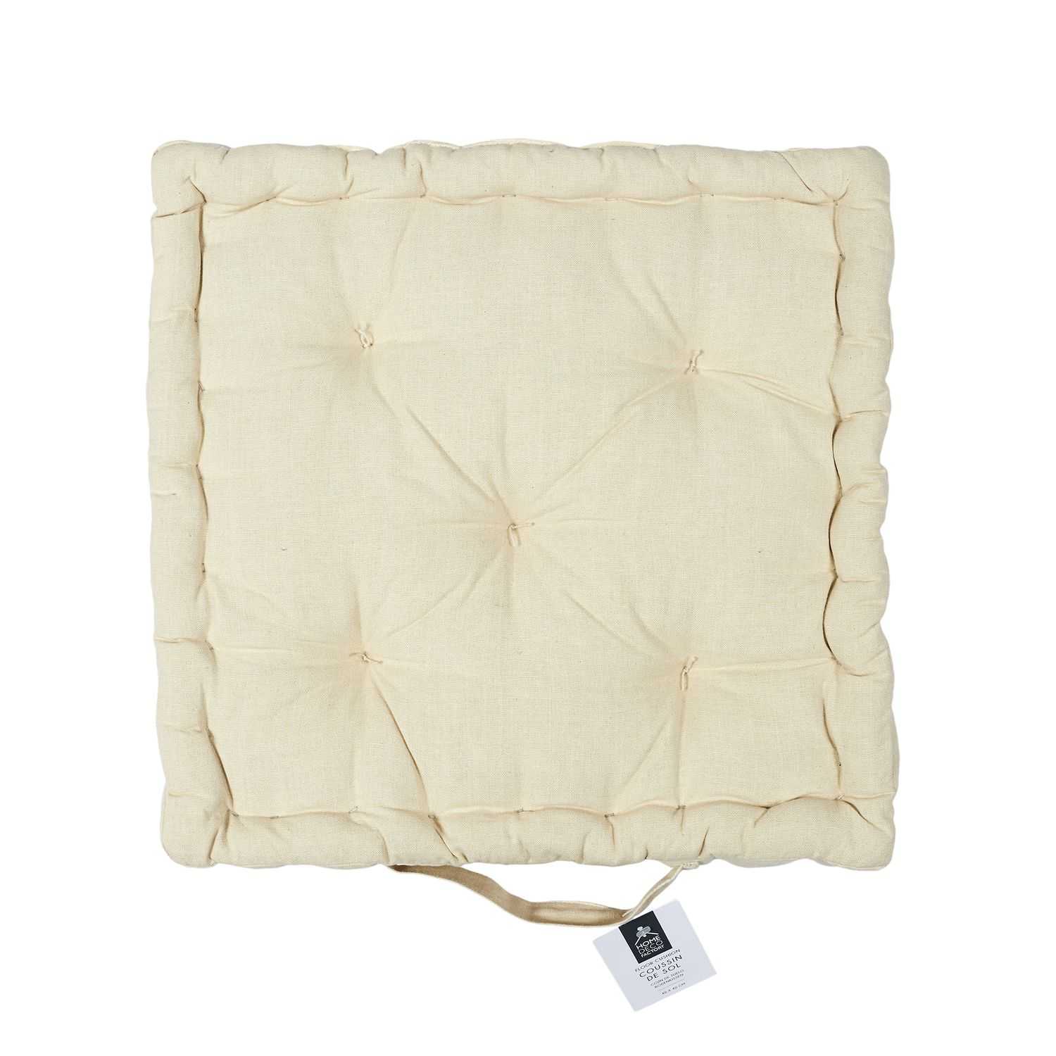 Vloerkussen outdoor 40x40cm, Creme
