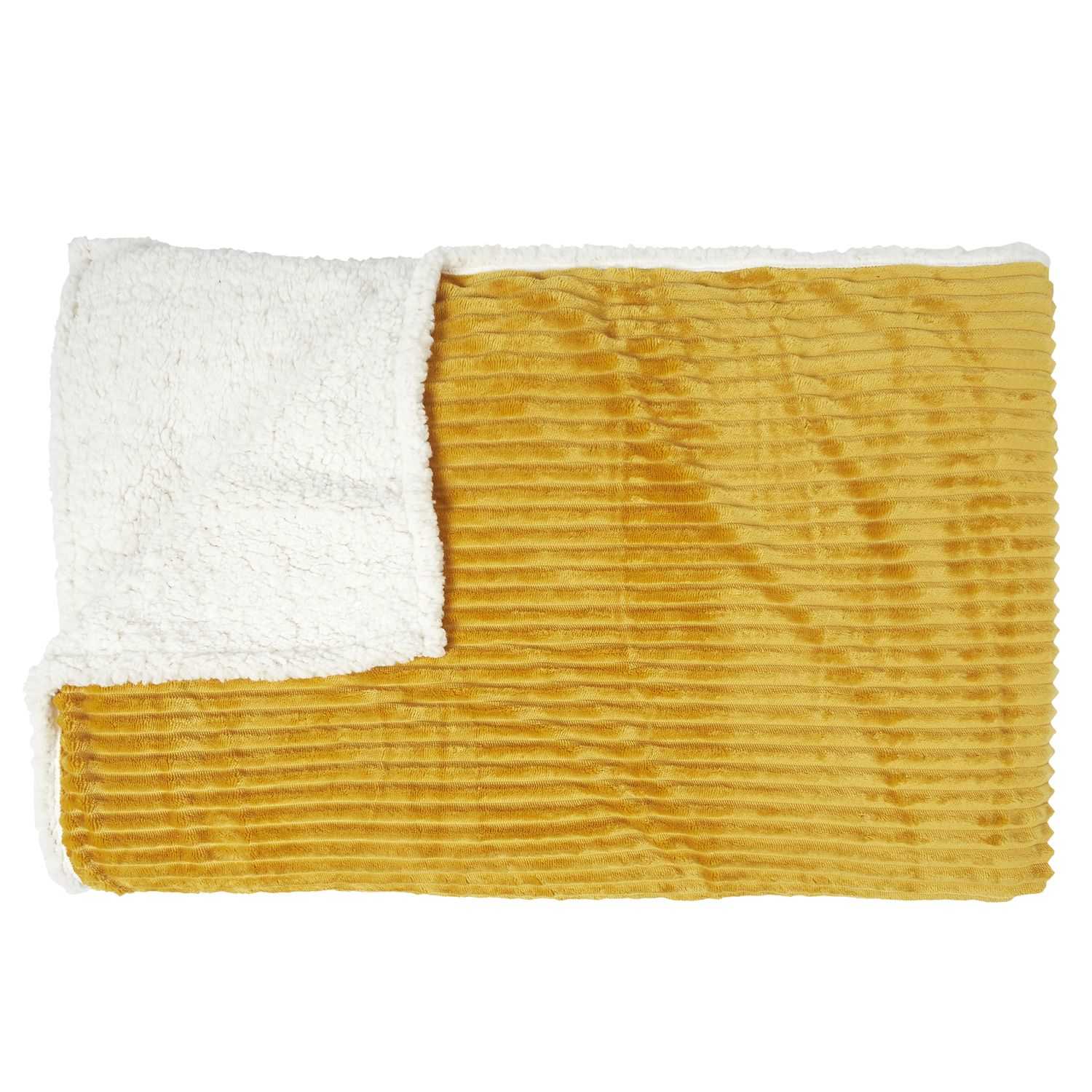 Home Deco Retro Geribbelde flanellen sherpa-deken