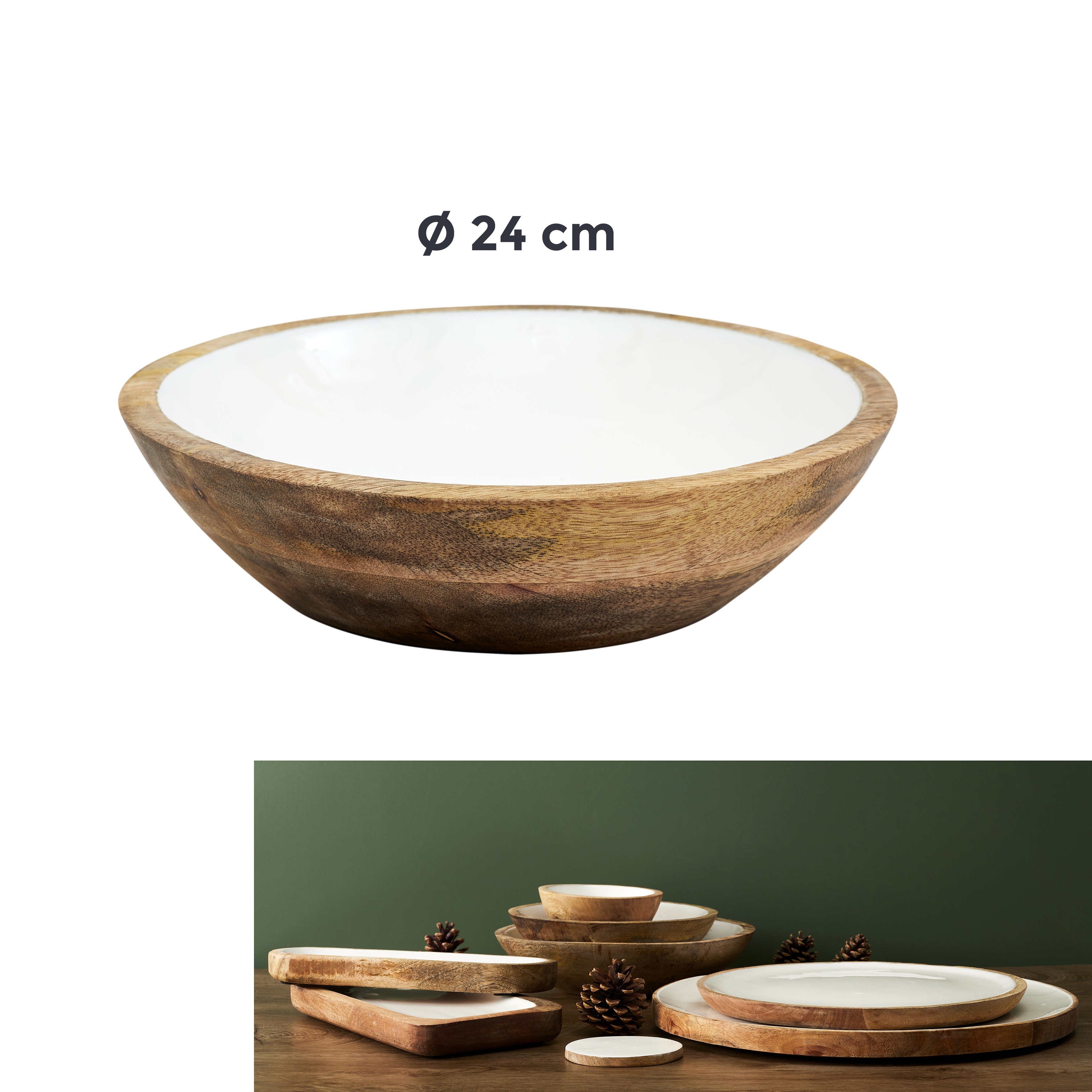 Black Forest Houten soepkom D24cm