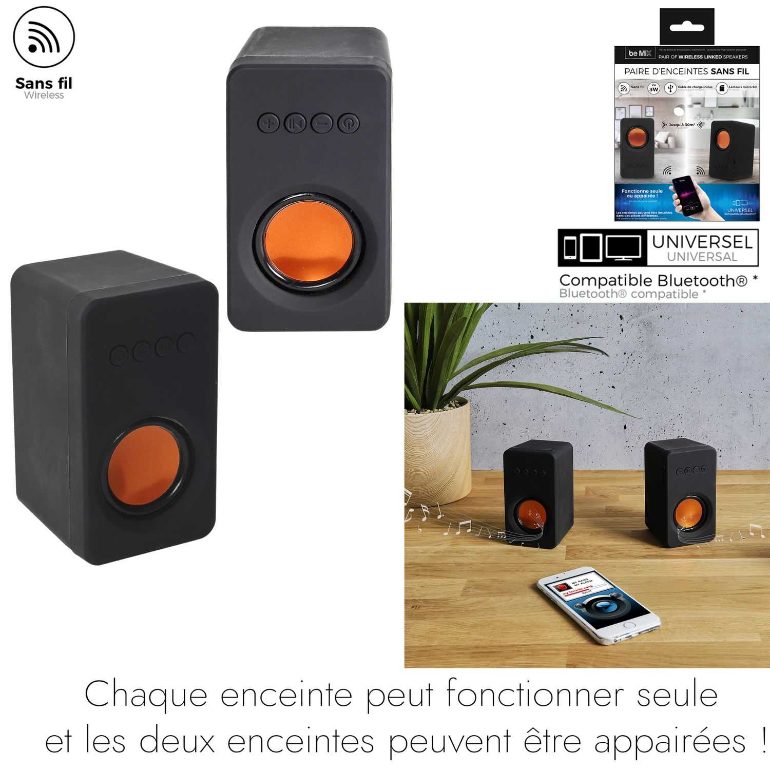 Bluetooth speaker set