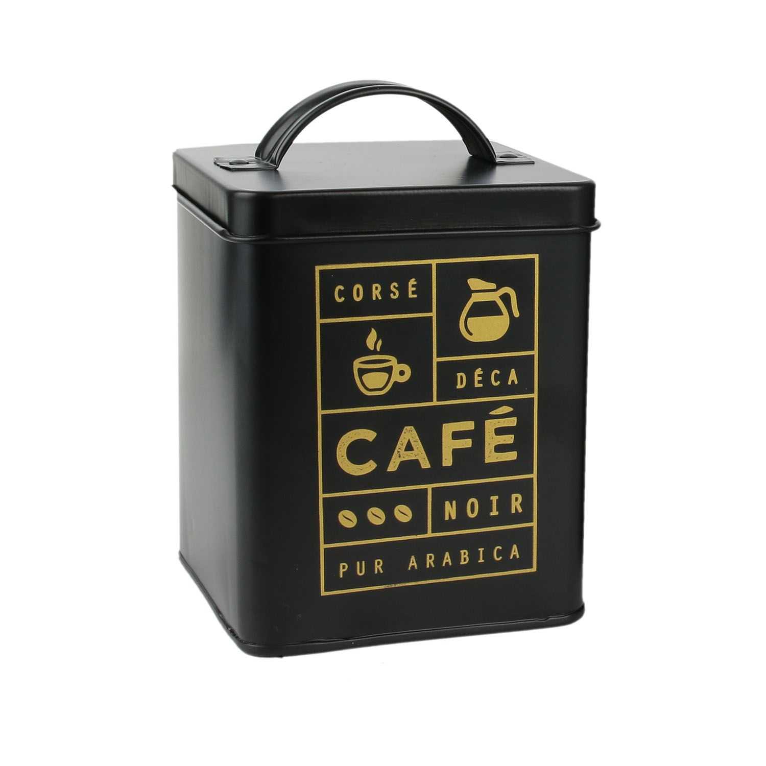 Mat zwarte koffie- en suikercontainer Set 2