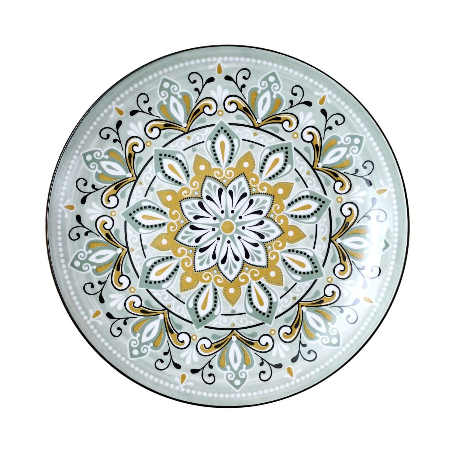 Bord Jaipur D26cm, Groen