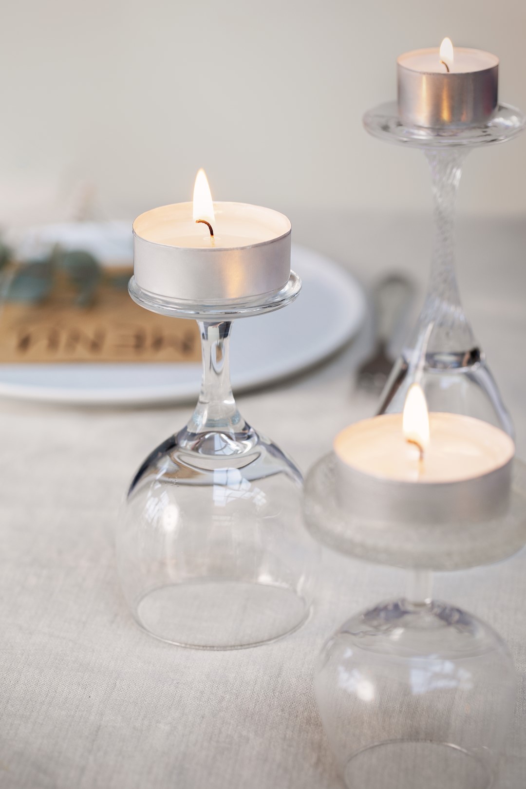 Theelichten 4u zak 200 Wit