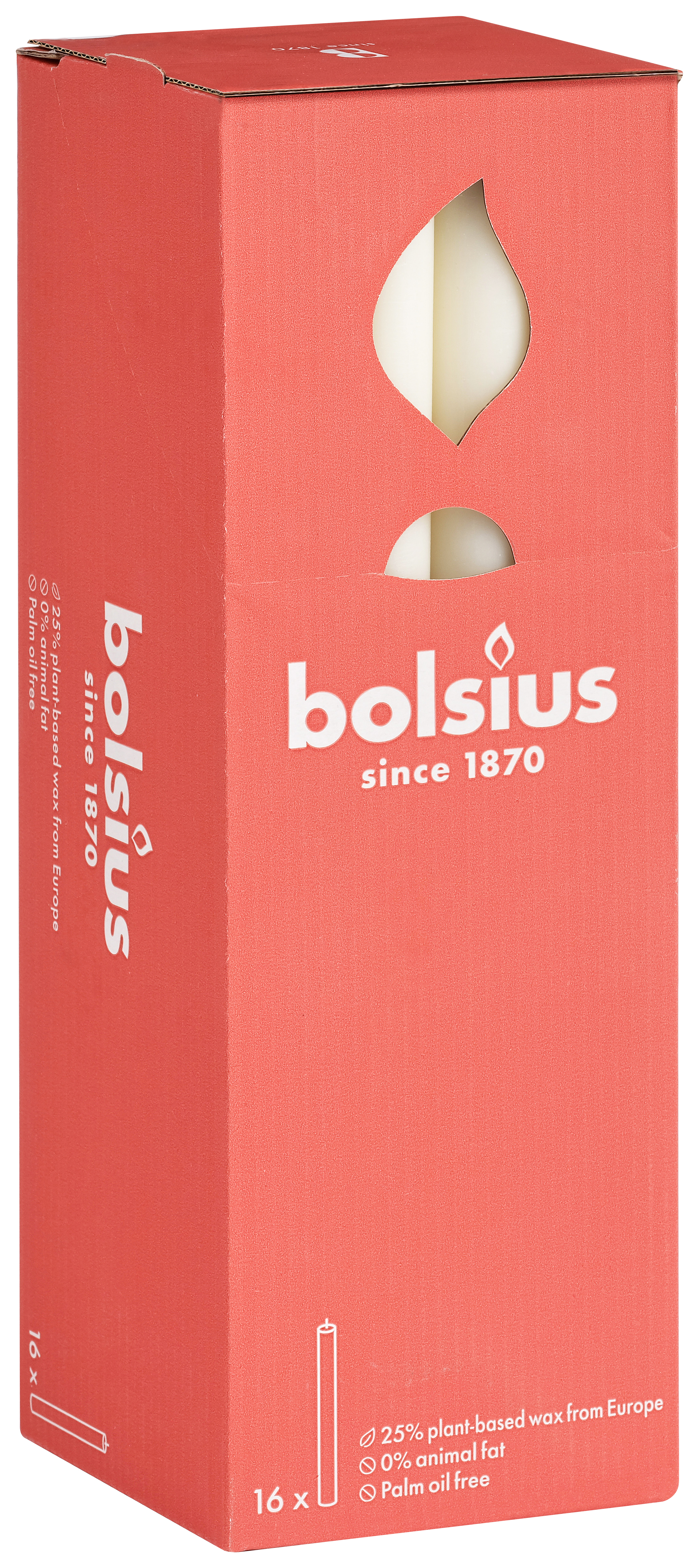 Rustieke tafelkaars 270/23 doos 16 Soft Pearl Rustieke tafelkaars 270/23 doos 16 Soft Pearl