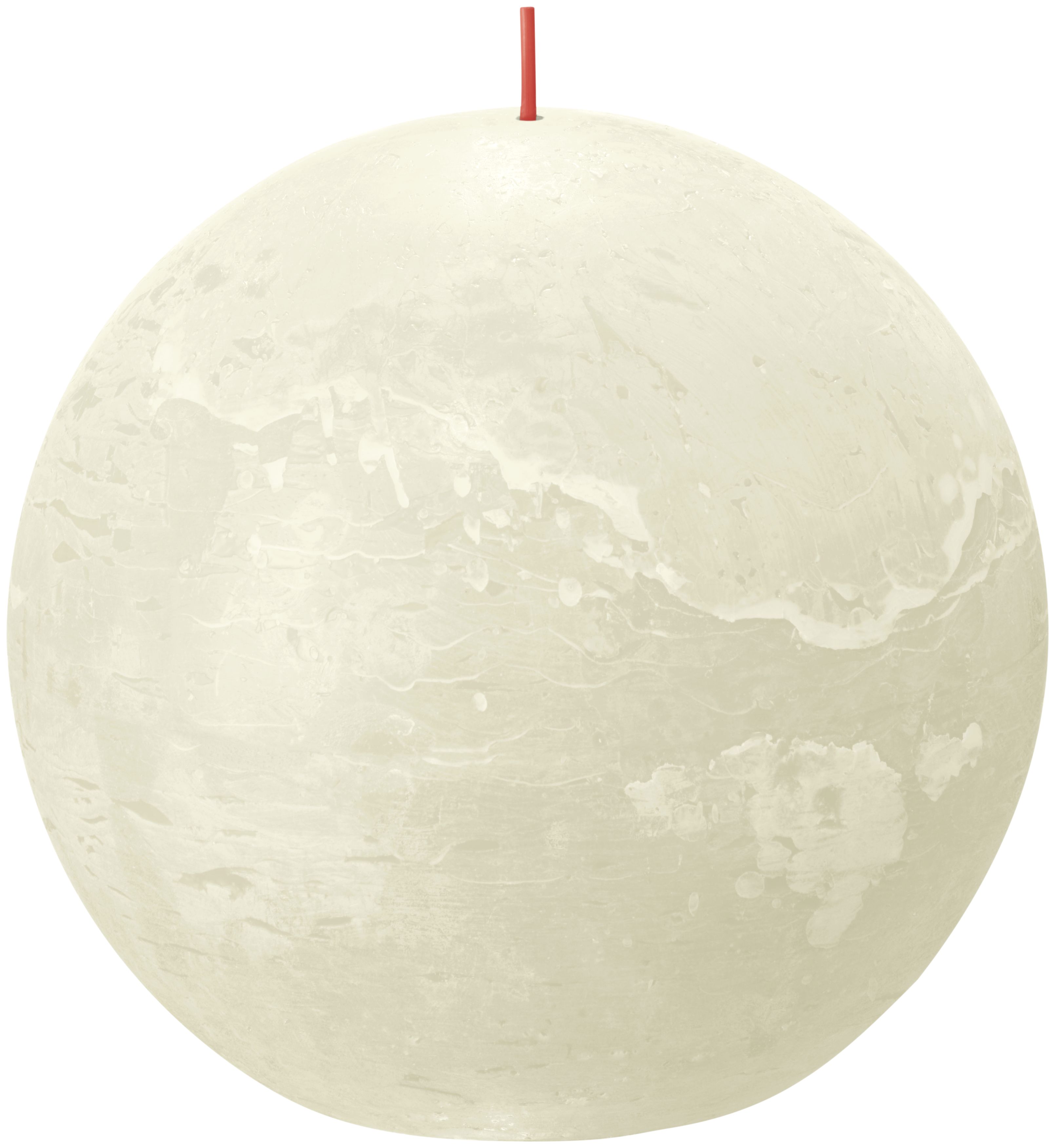 Rustieke bolkaars Ø145 Soft Pearl