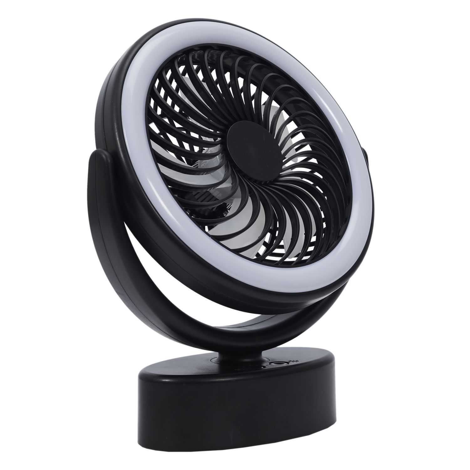 Mobiele ventilator met LED lamp