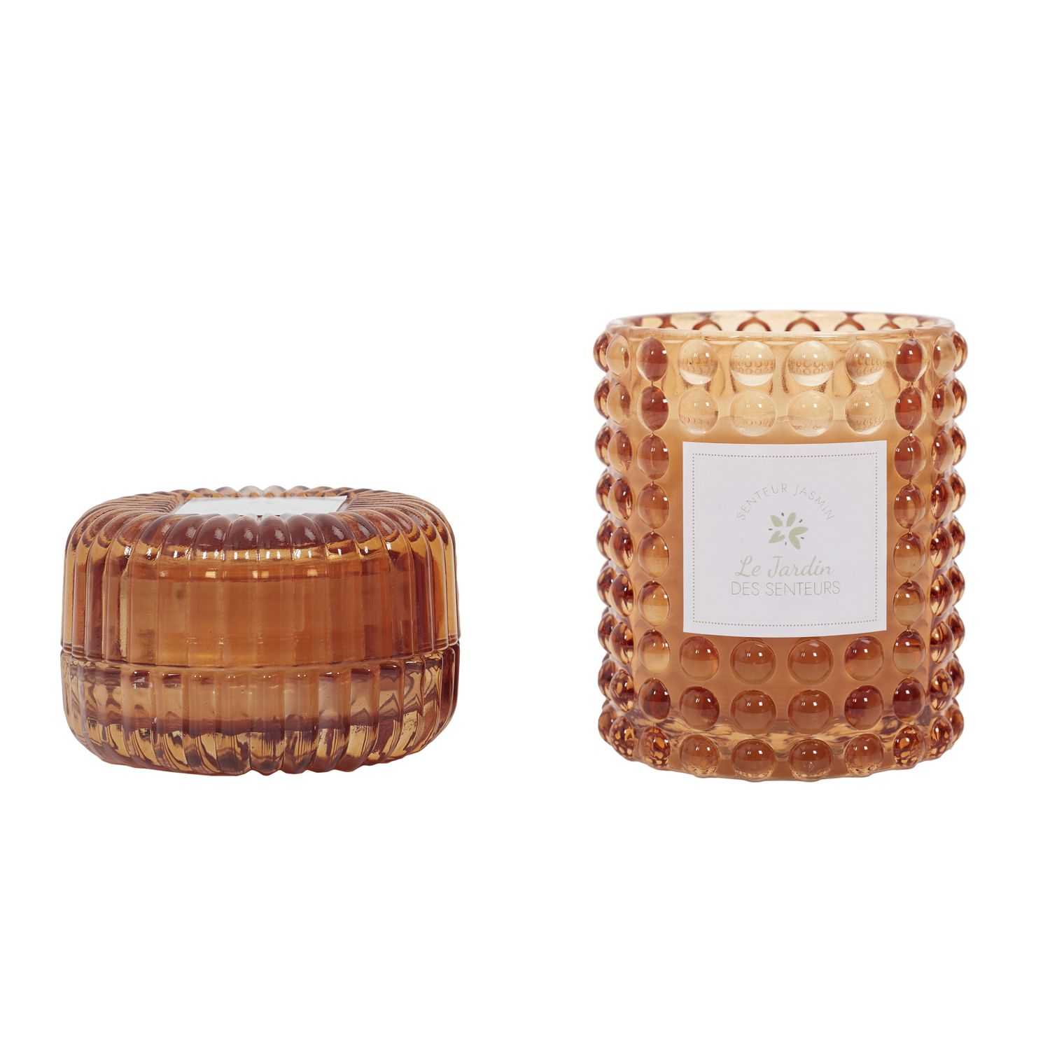 Garden geurkaarsen in luxe glas, set 2 stuks