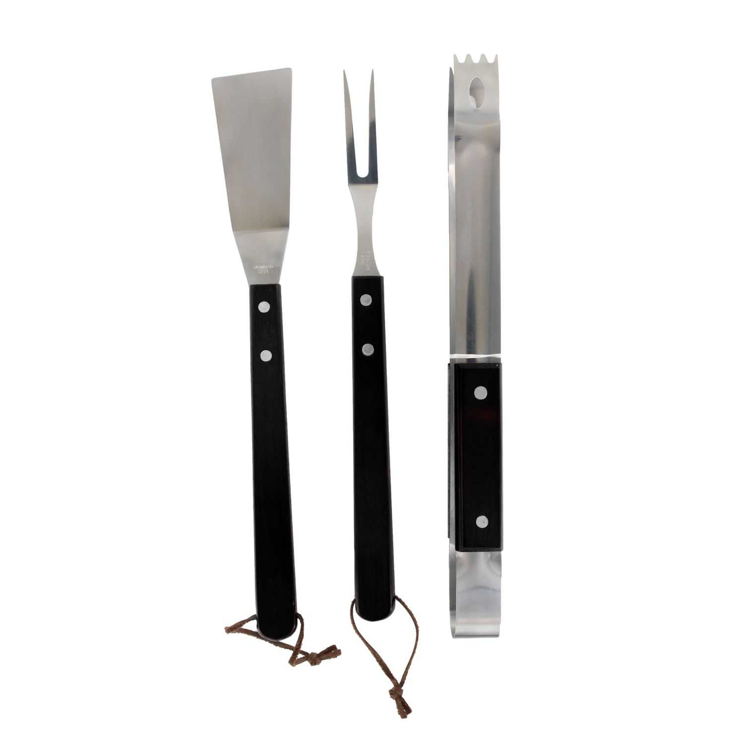 BBQ driedelige gereedschap set, Zwart  