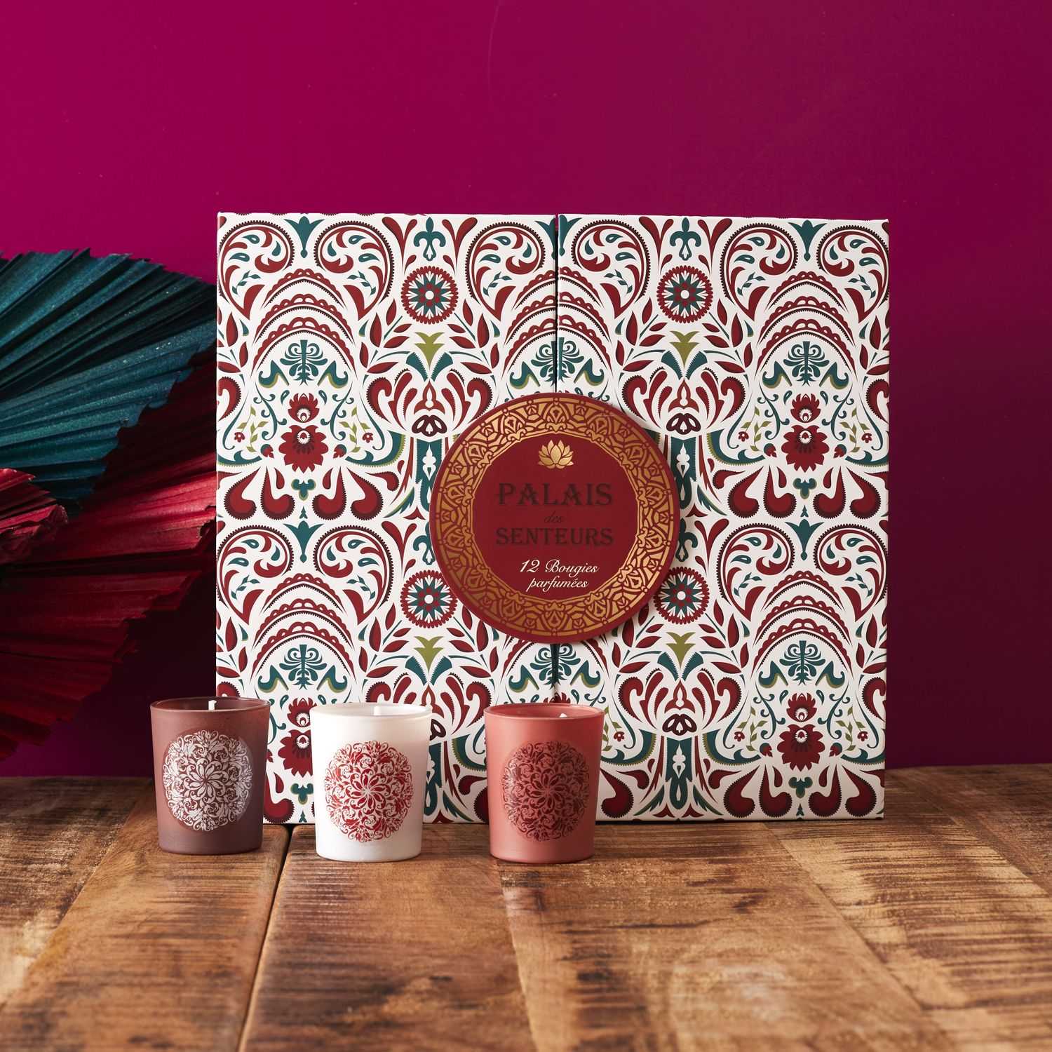 Geurkaarsen Jaipur set 12 stuks in geschenkbox 
