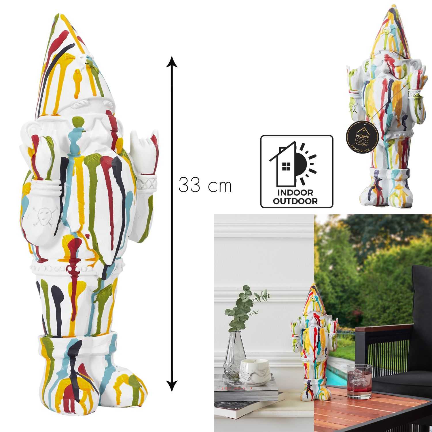 Tuinkabouter Rock H33cm