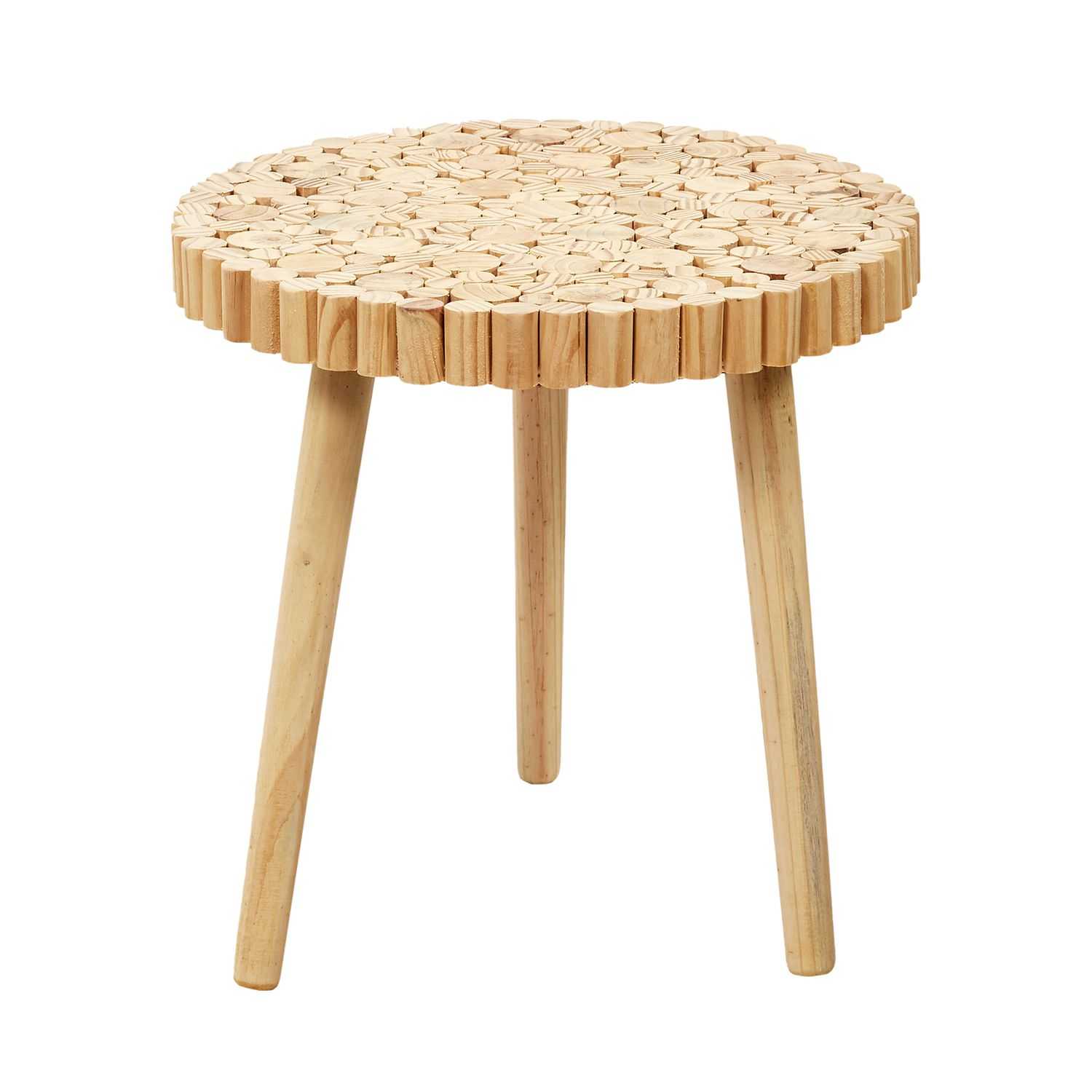 Bijzettafels Gigogne hout set 2 stuks