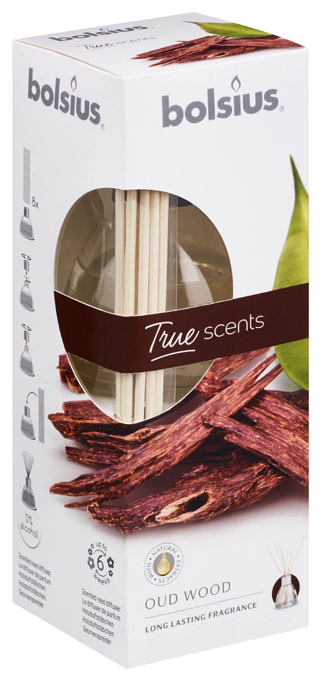 True Scents geurverspreider 45ml Oud Wood