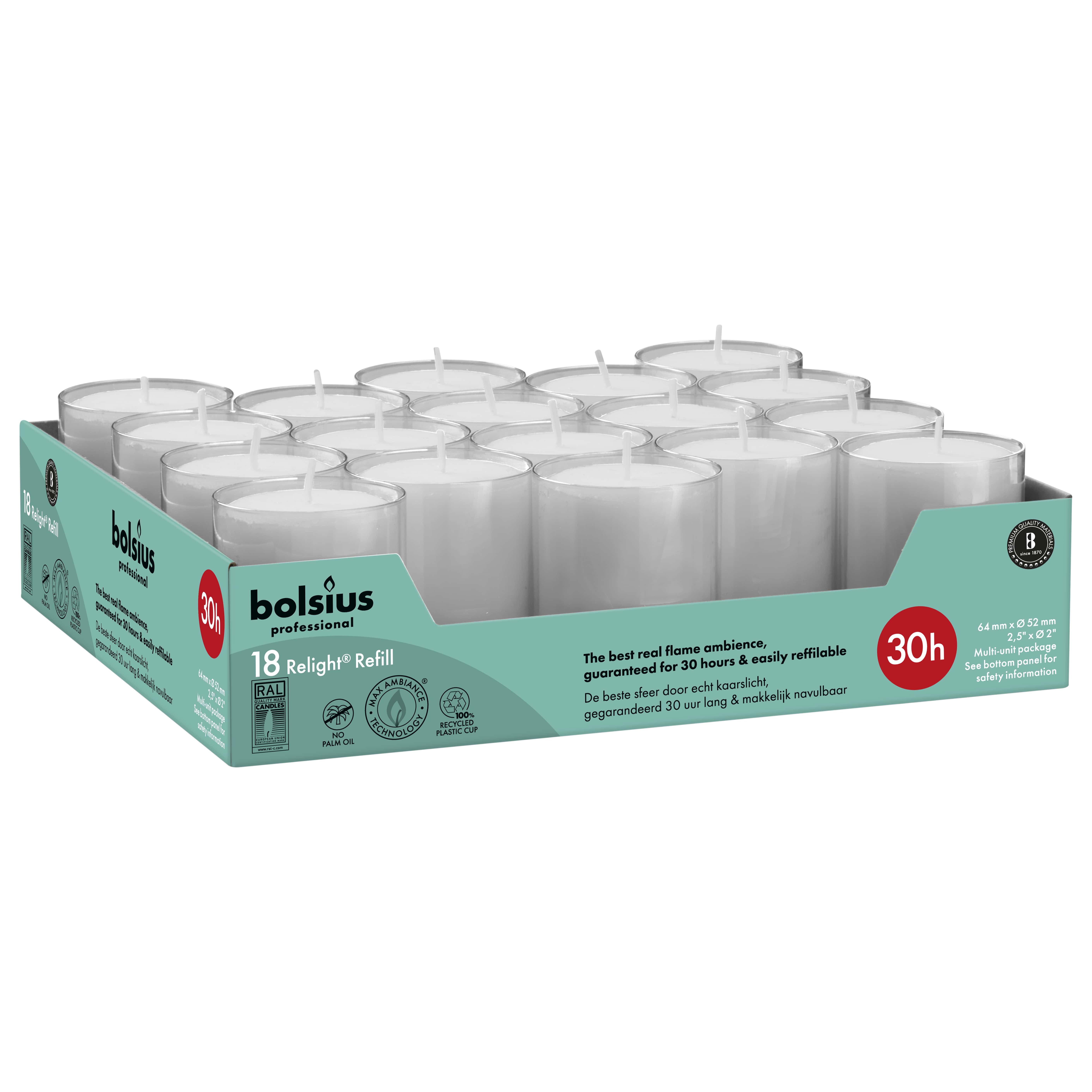 Horeca Relight® navullingen 64/52 tray 18 Grijs
