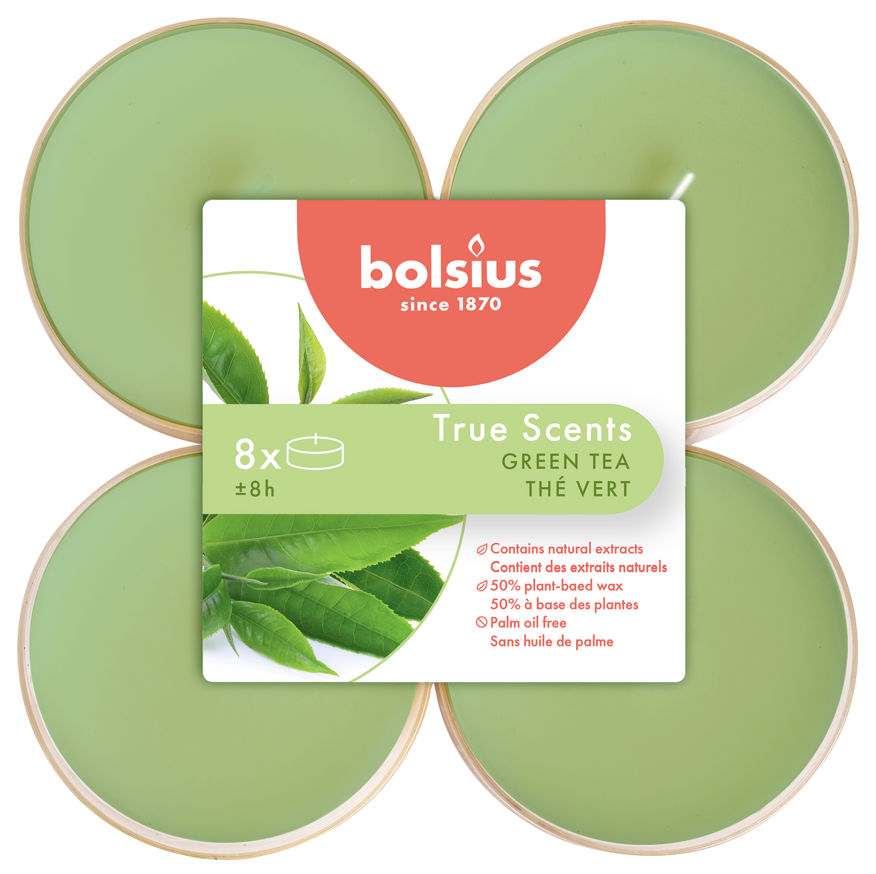 True Scents maxilicht 8 stuks Green Tea