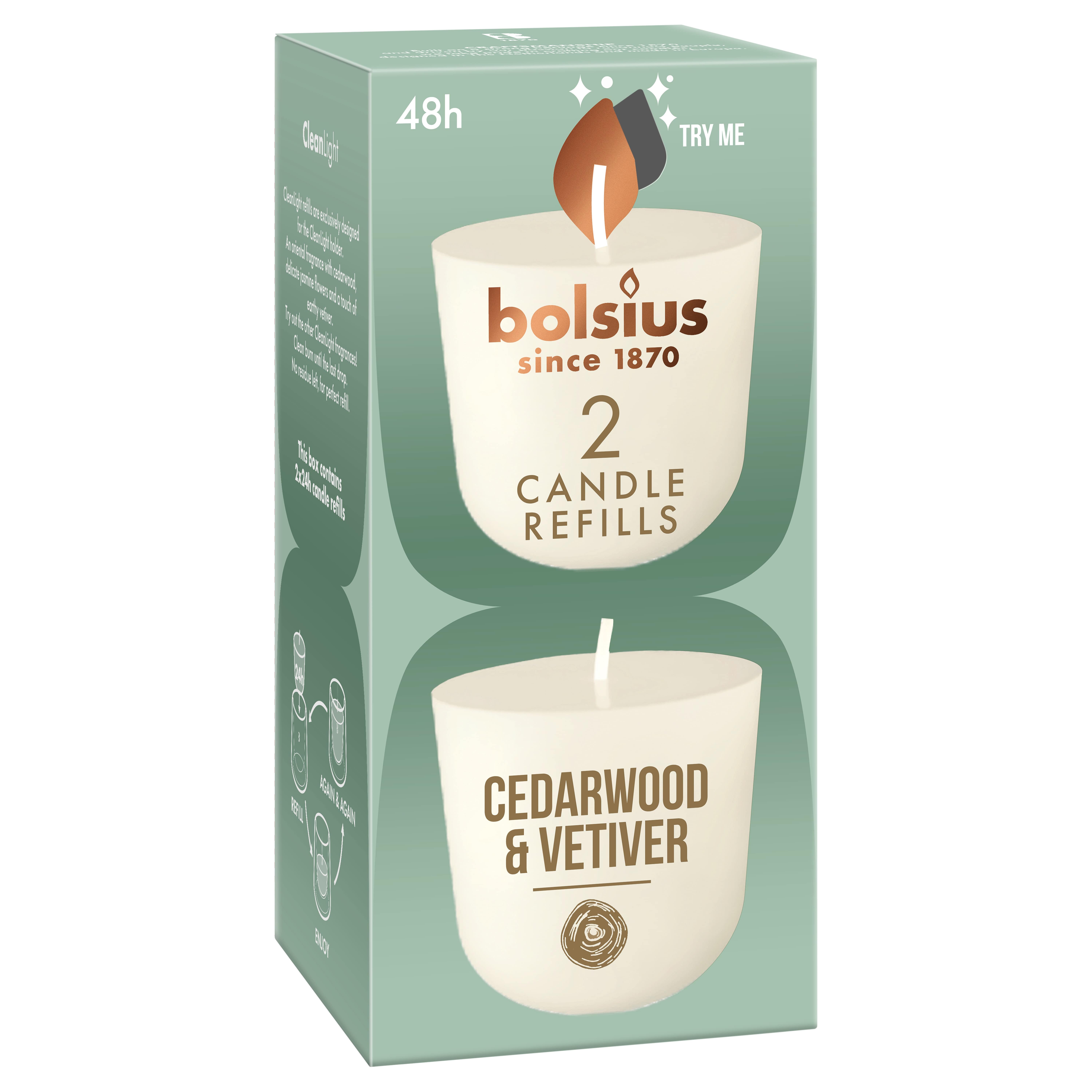 Navulling Clean Light pack 2 Cedarwood & Vetiver