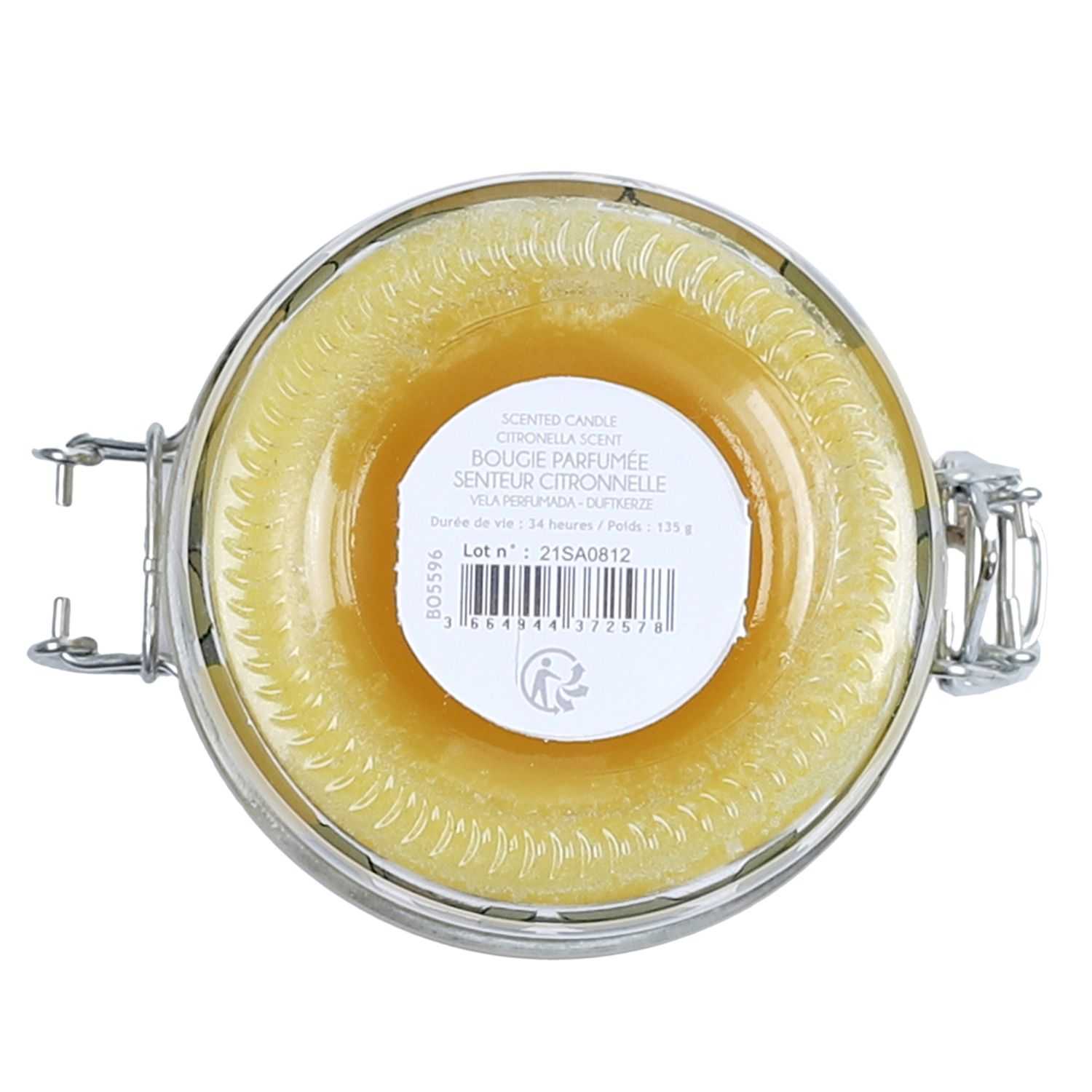 Citronella kaars in weckpot D11cm