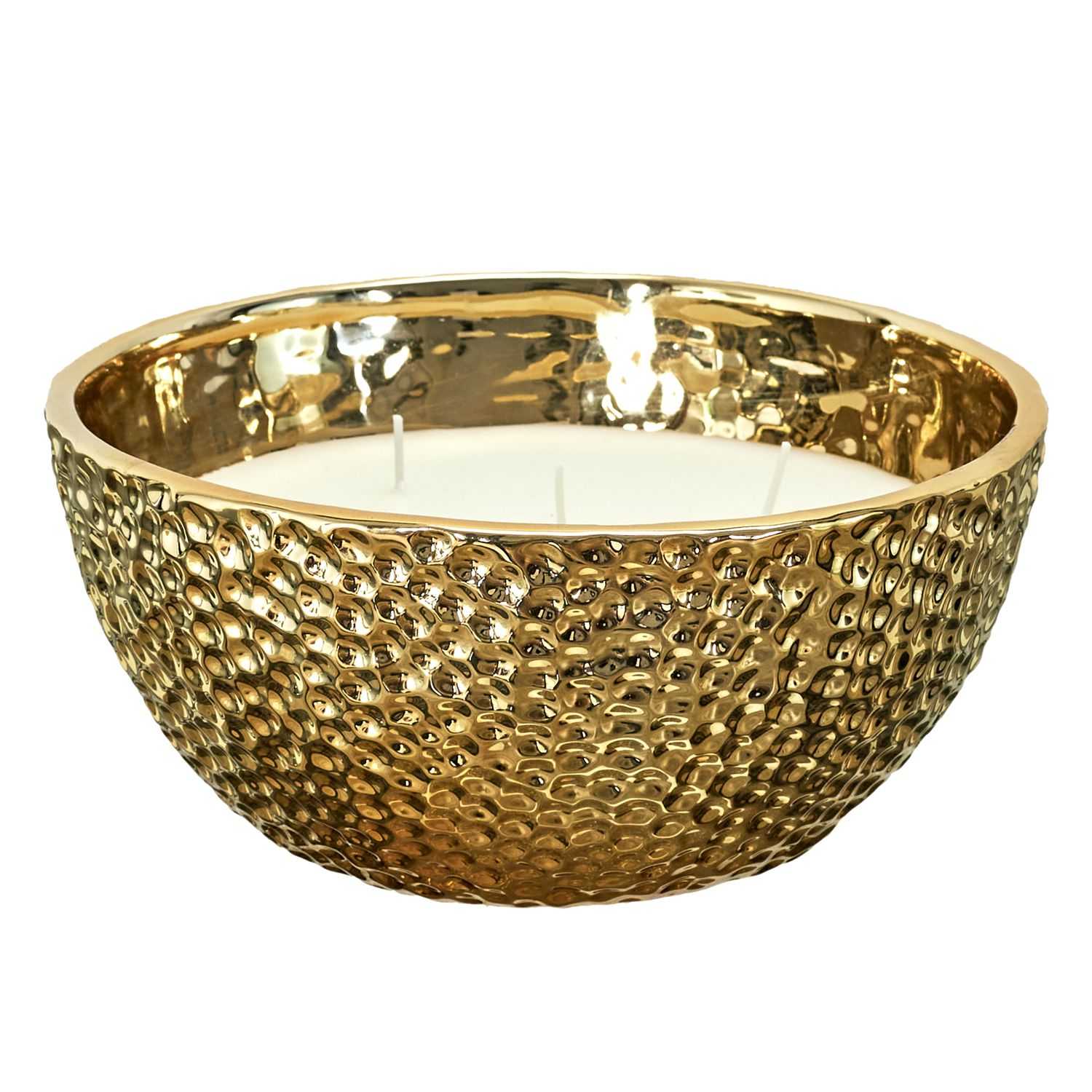 Geurkaars 5 lonten 21x9,5x21cm Goud